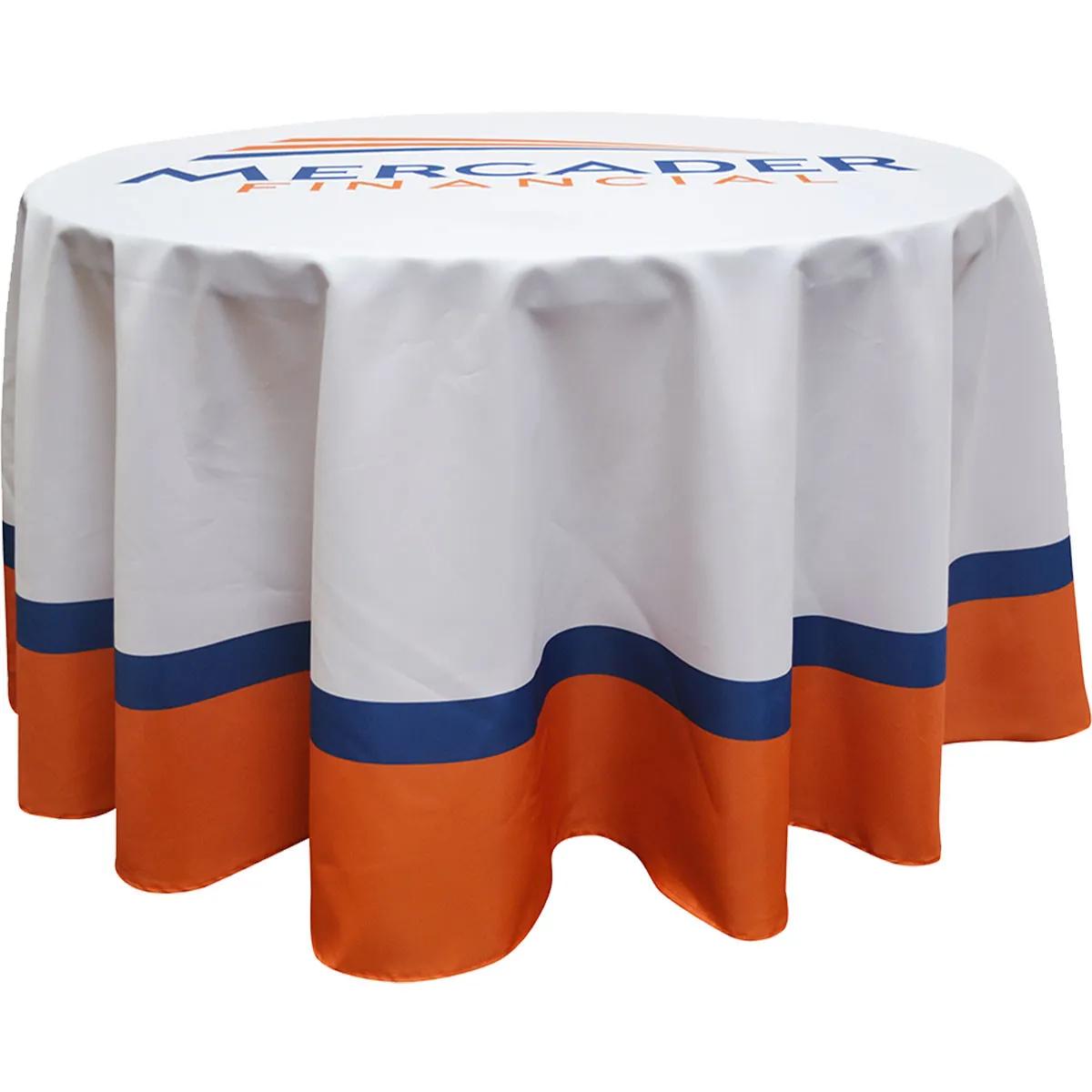 Table Cover Round rPET Polyester Full Color - 3 ft Diameter