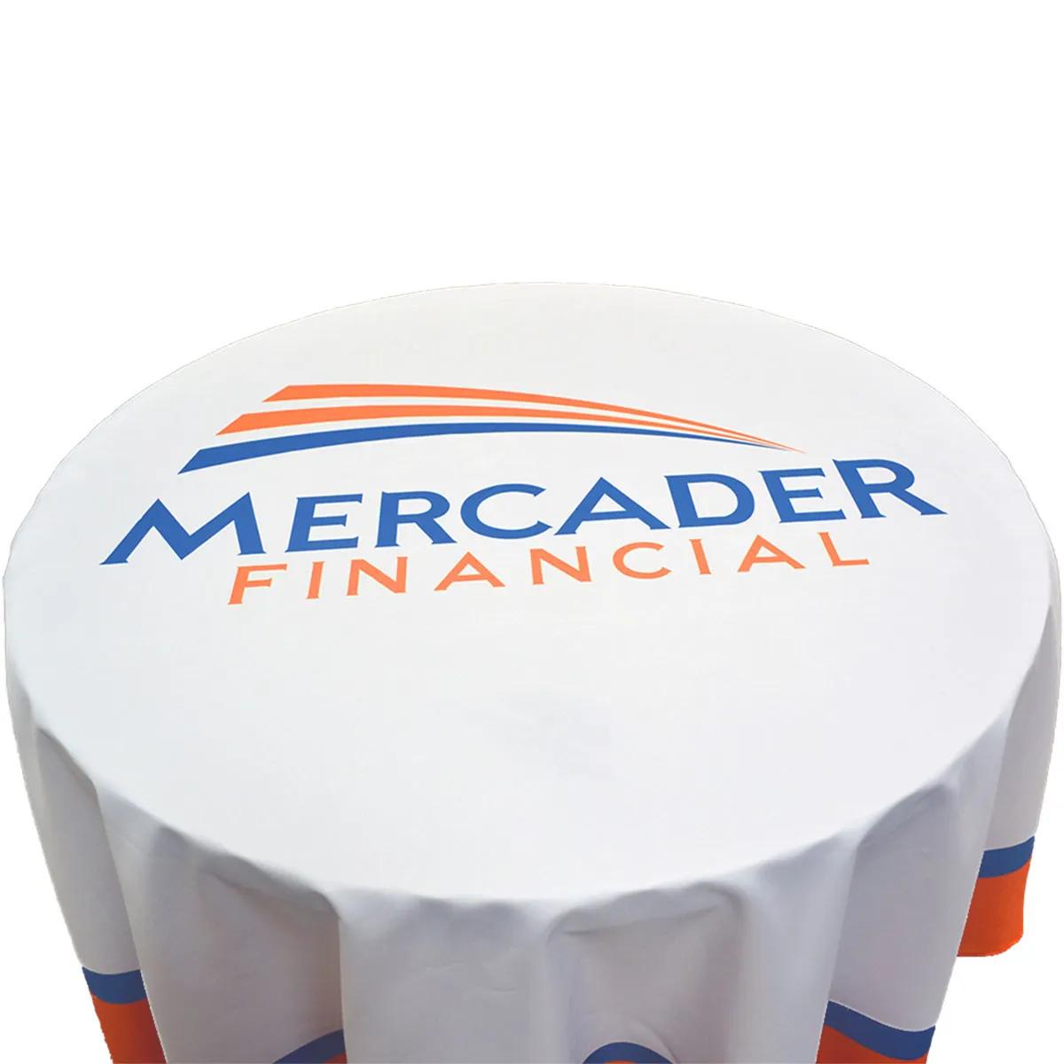 Table Cover Round rPET Polyester Full Color - 3 ft Diameter - product view 2
