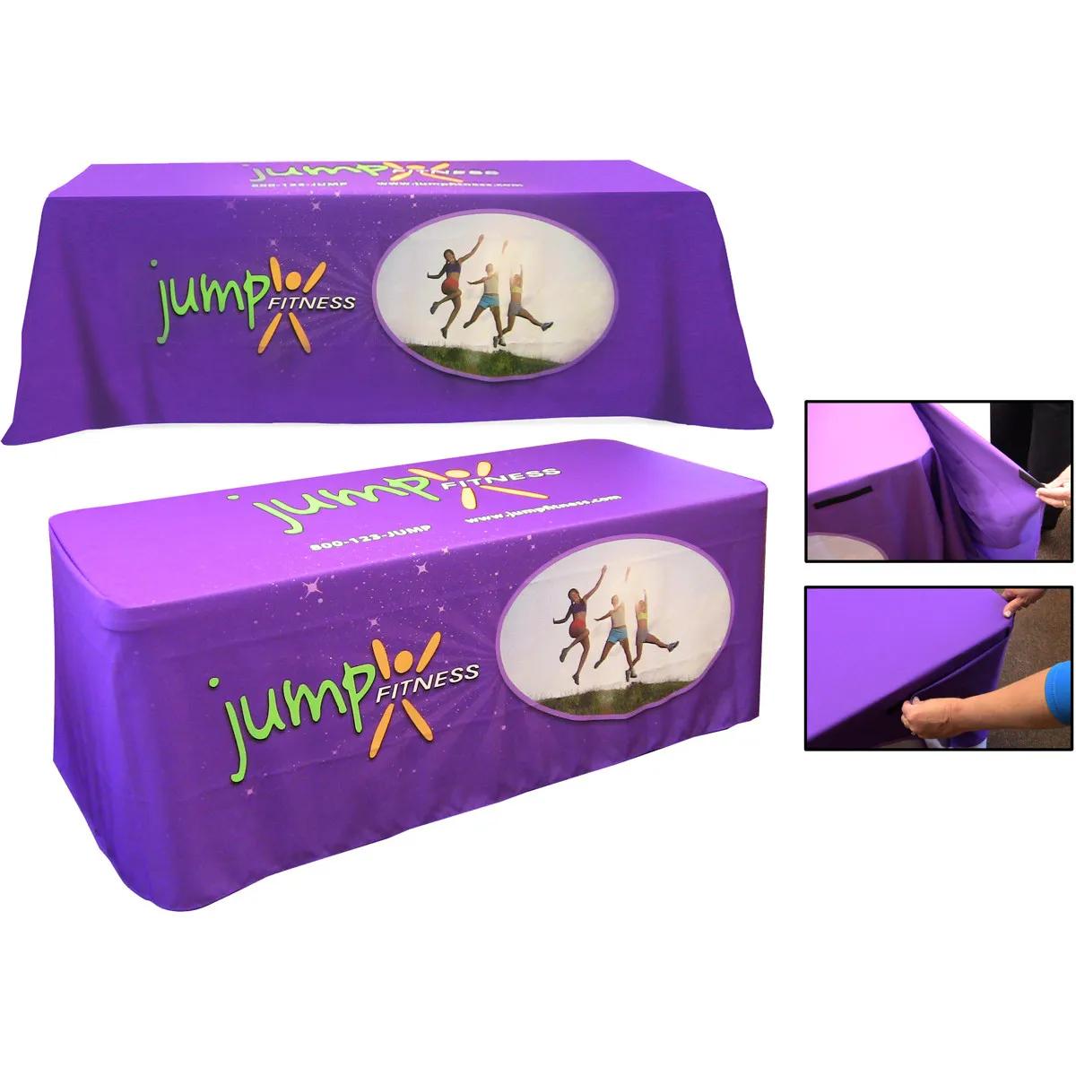 Table Cover Convertible rPET Polyester 6 ft to 8 ft - 152 x 86 in