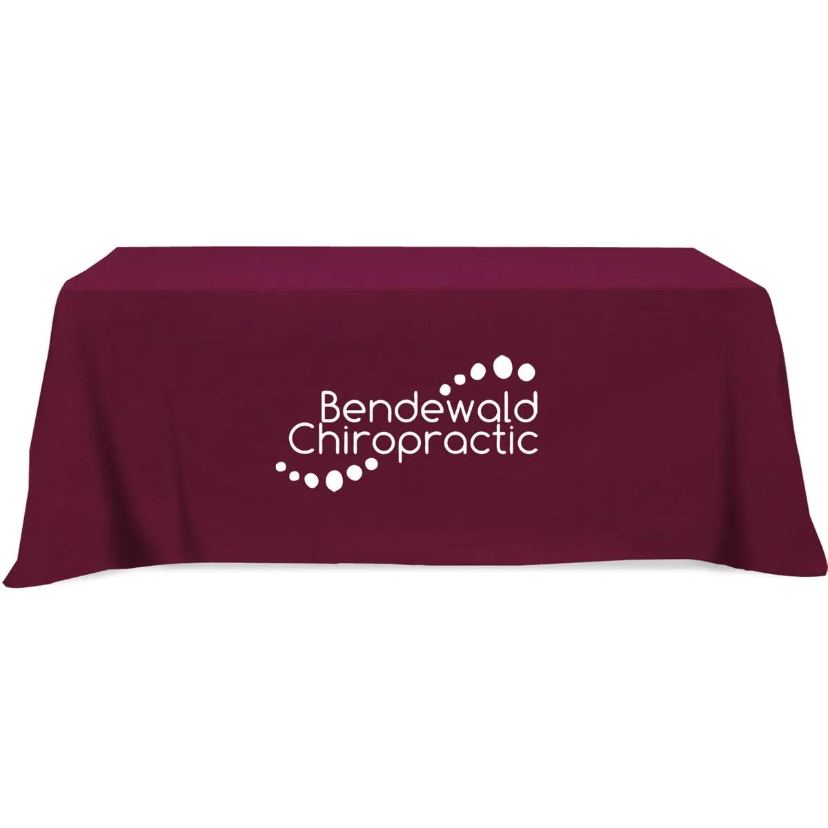 Table Cover 4-Sided Poly-Cotton Flat - 8 ft (153 x 87 in) - product view 3