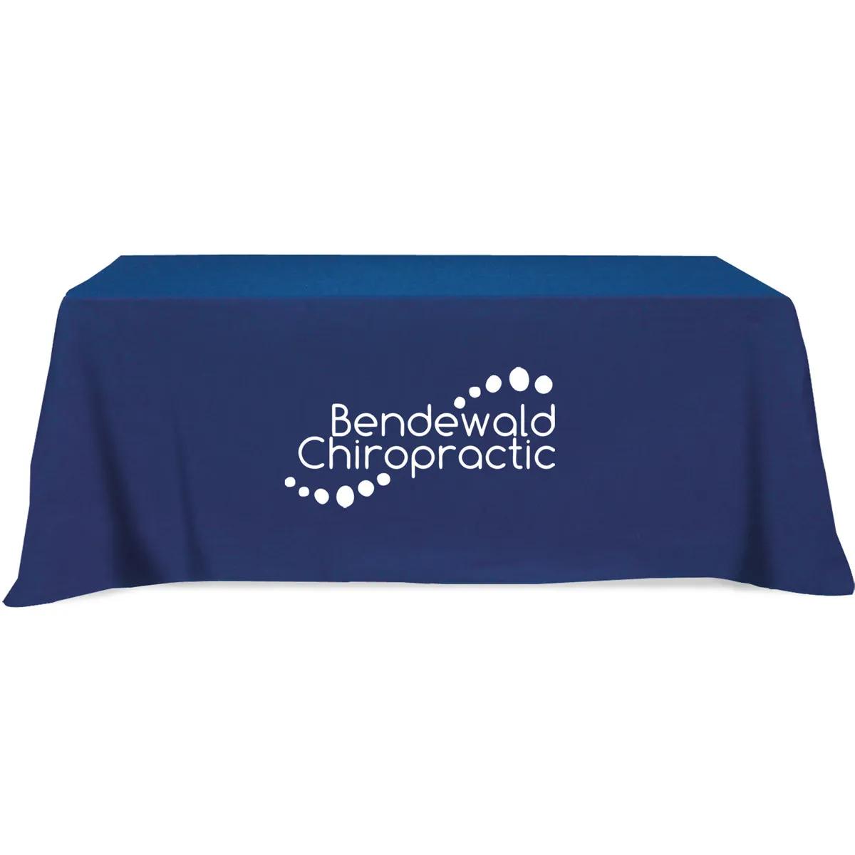 Table Cover 4-Sided Poly-Cotton Flat - 8 ft (153 x 87 in) - product view 5