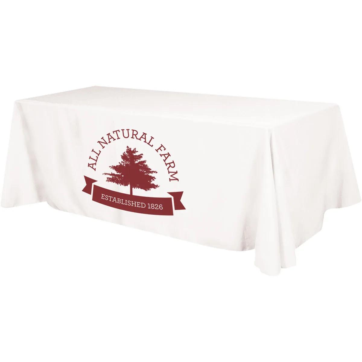 Table Cover 4-Sided Budget Polyester Flat - 8 ft (152 x 88 in)