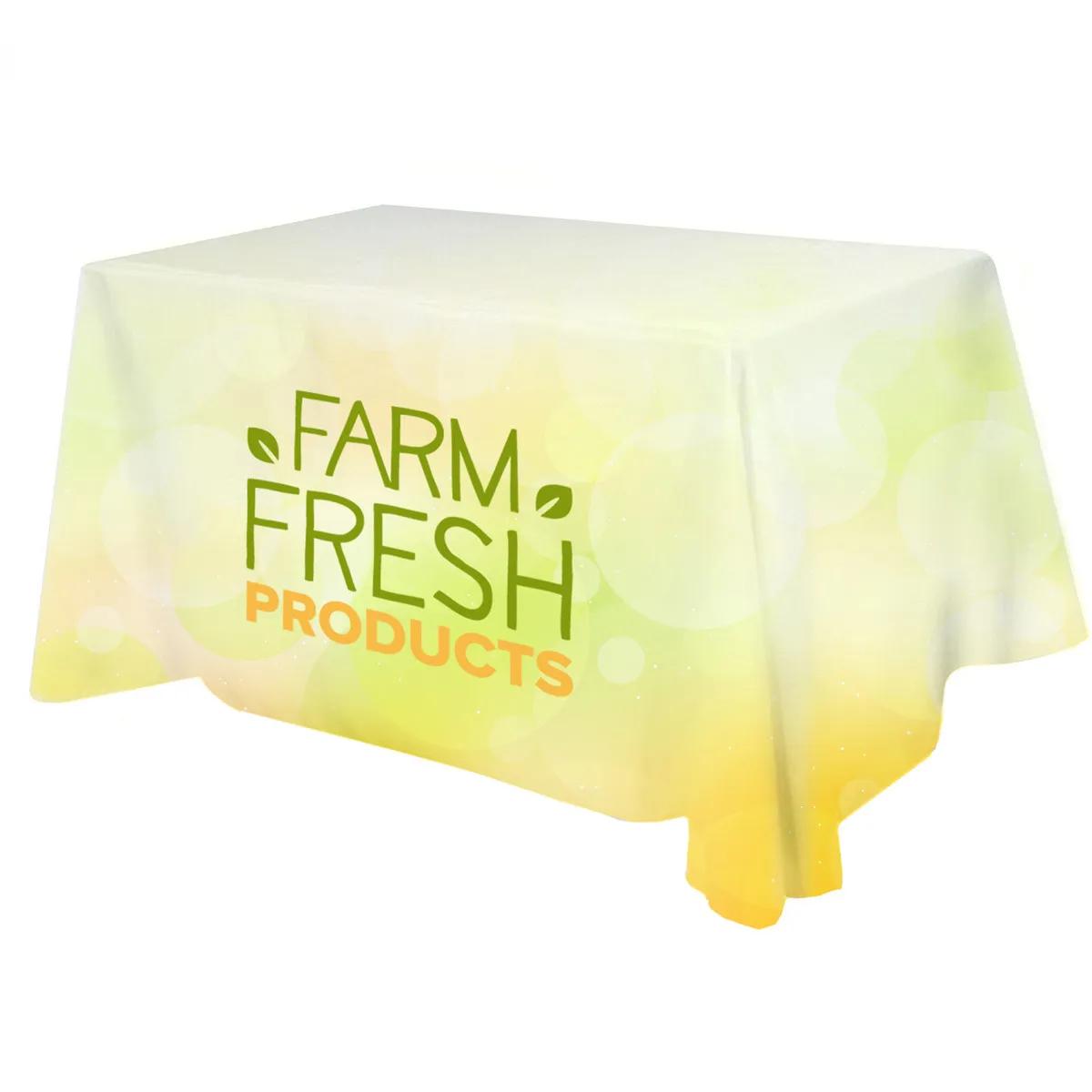 Table Cover rPET Polyester 3-Sided Dye Sub - 4 ft - product view 3