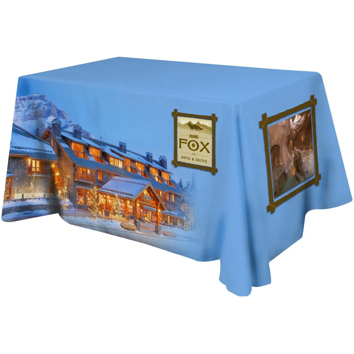 Table Cover rPET Polyester 4-Sided Dye Sub - 4 ft - product view 2