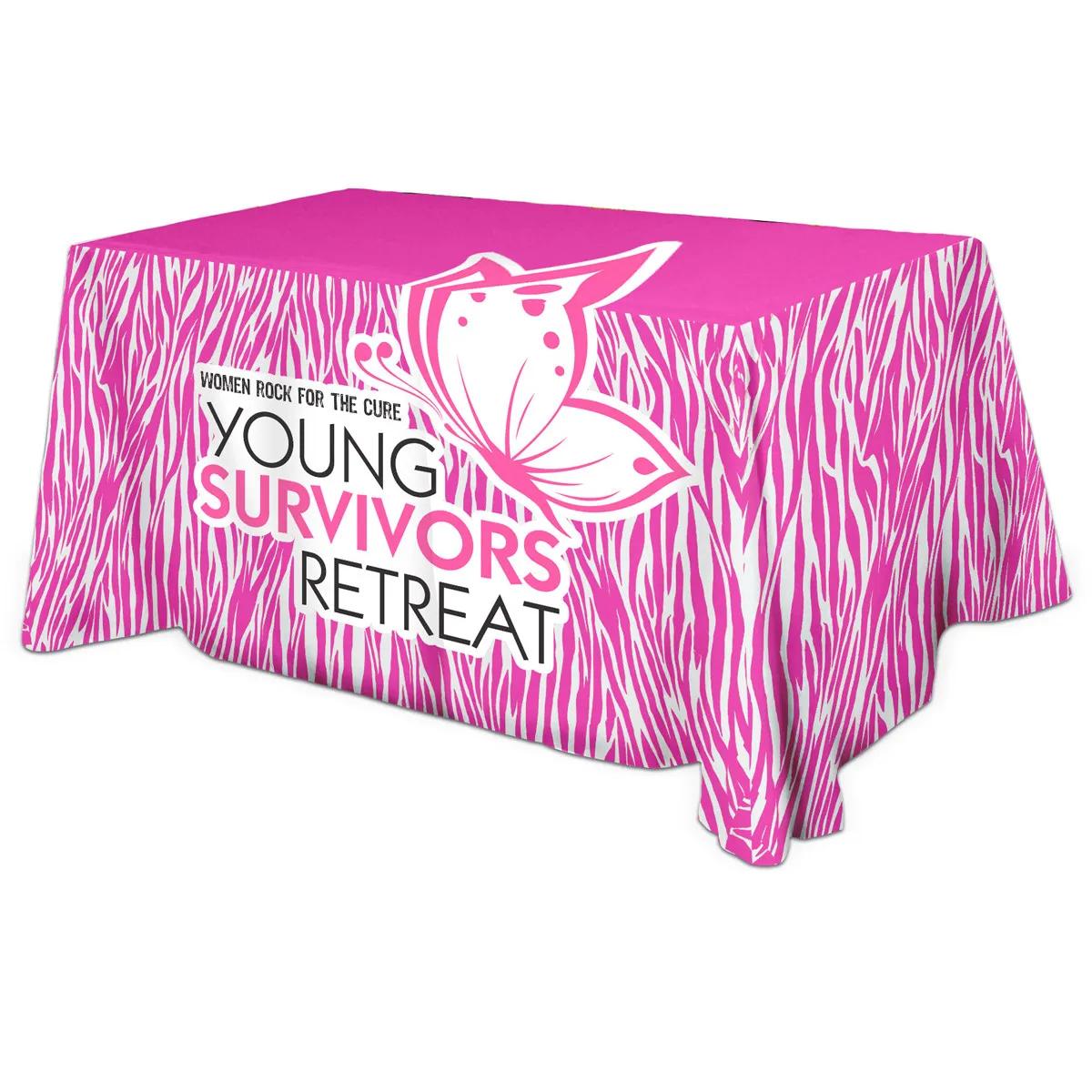 Table Cover rPET Polyester 4-Sided Dye Sub - 6 ft - product view 2