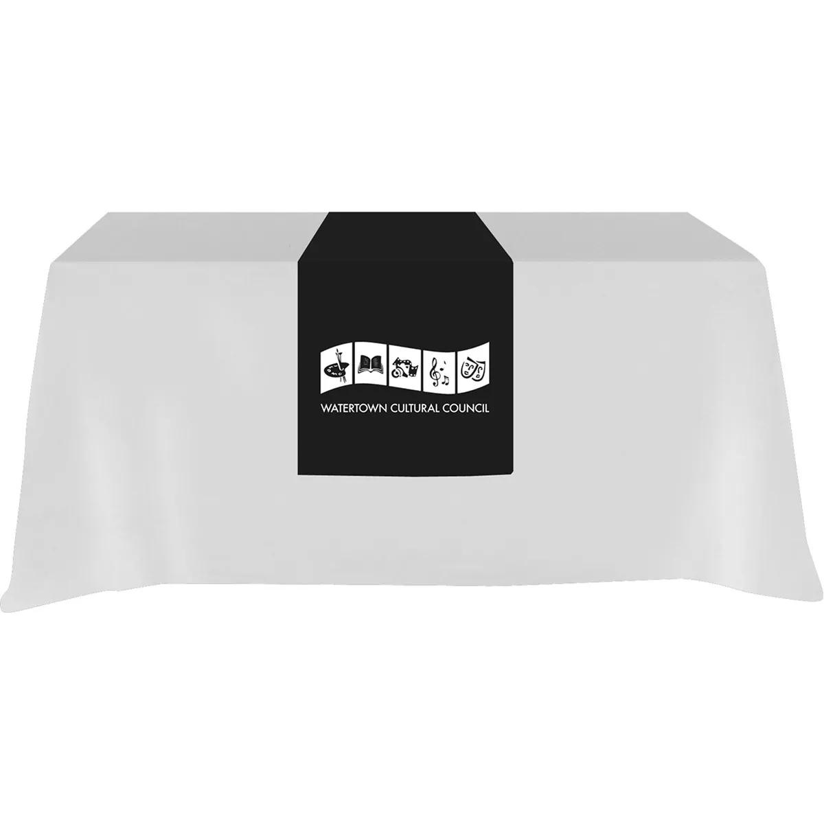 Table Runner Poly-Cotton Blend with 18-inch Front Drop - product view 3