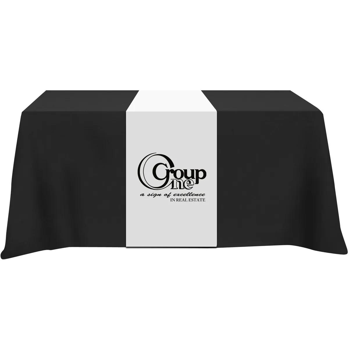 Table Runner Poly-Cotton Blend Front and Top Coverage - product view 2