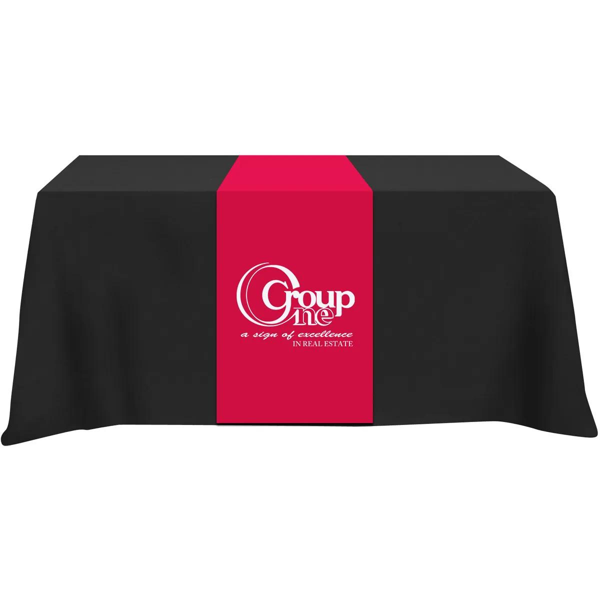 Table Runner Poly-Cotton Blend Front and Top Coverage - product view 4