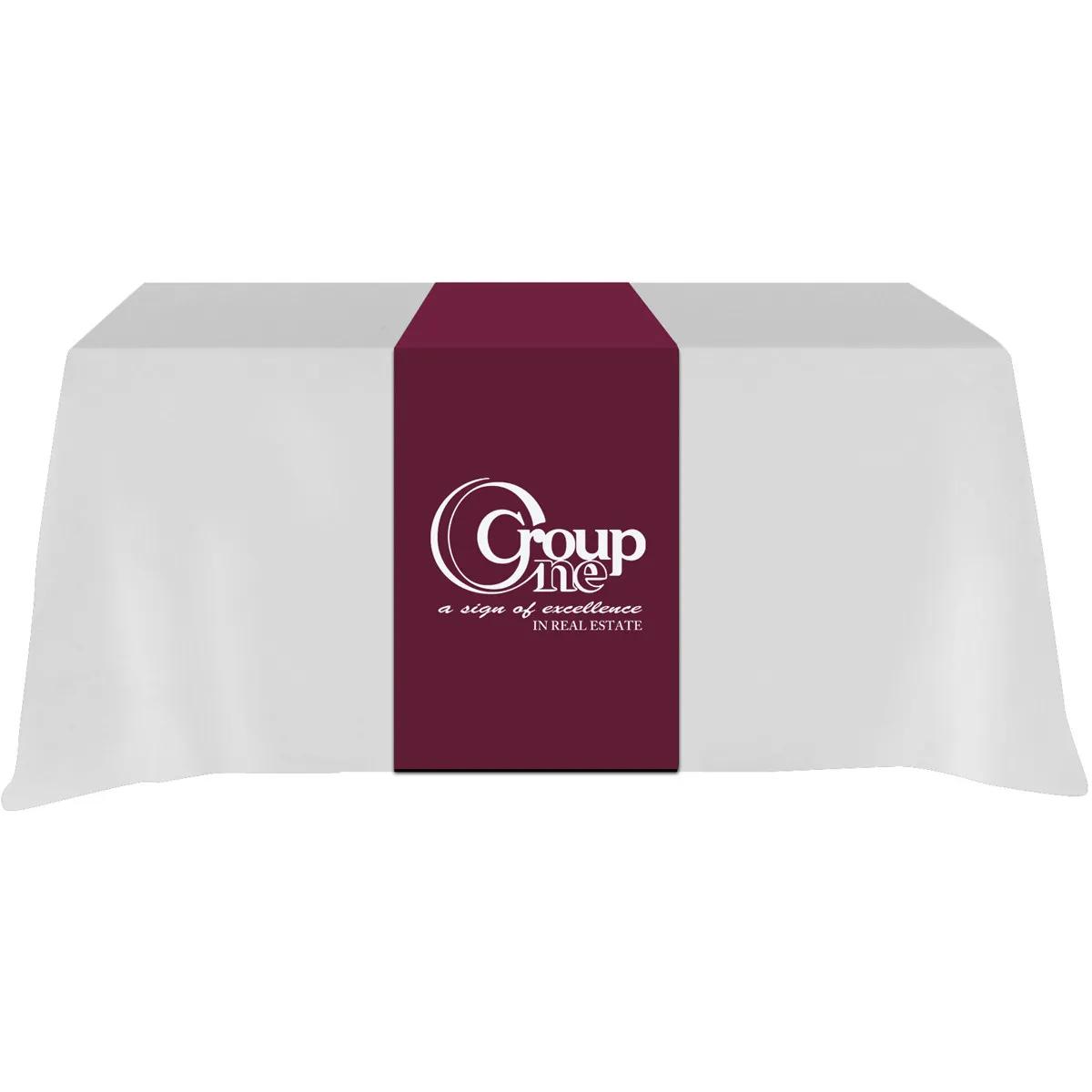 Table Runner Poly-Cotton Blend Front and Top Coverage - product view 6