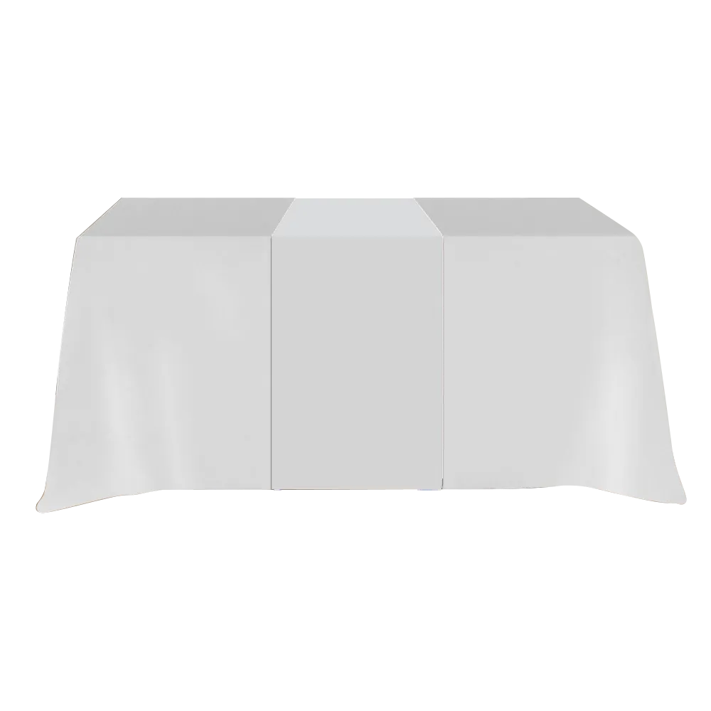 Table Runner Poly-Cotton Blend Front and Top Coverage - blank view 9