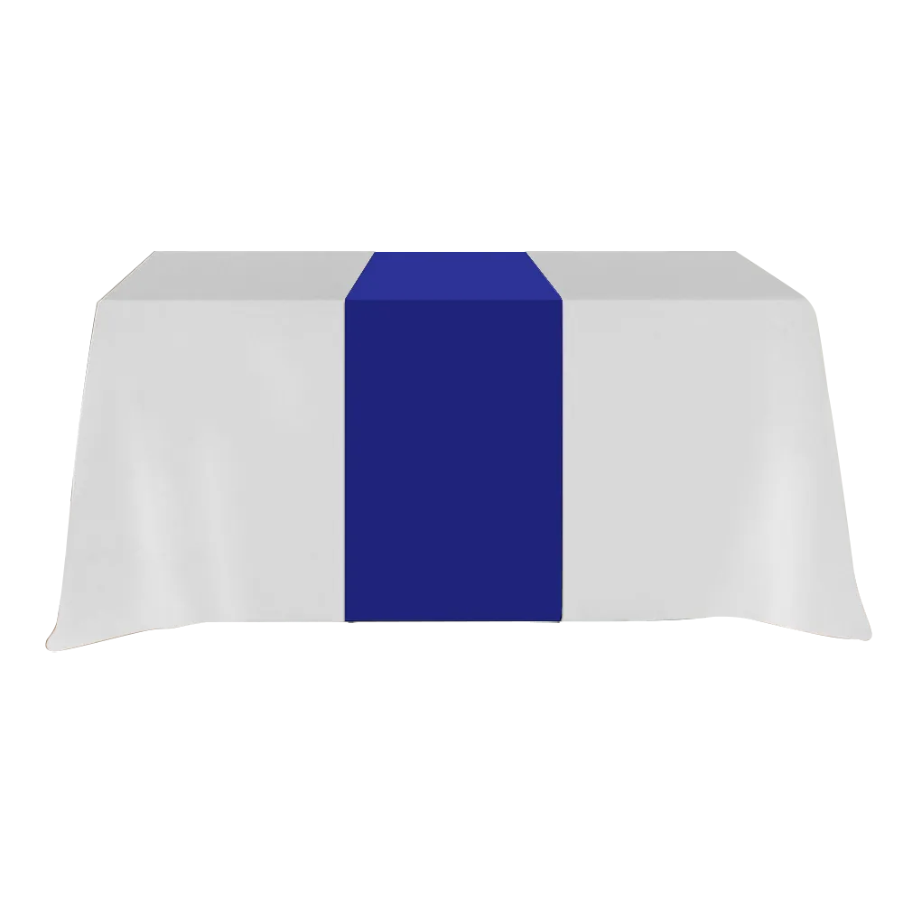Table Runner Poly-Cotton Blend Front and Top Coverage - blank view 12