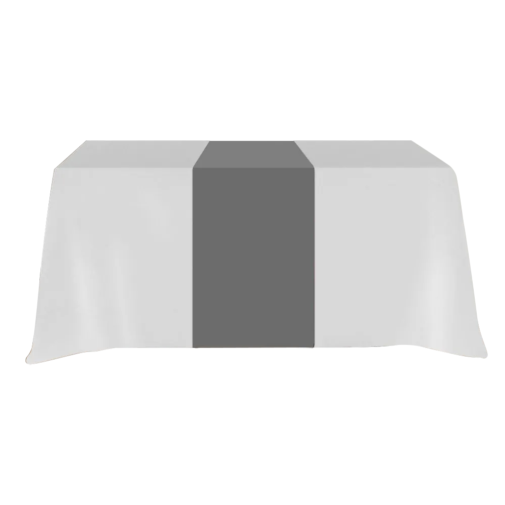 Table Runner Poly-Cotton Blend Front and Top Coverage - blank view 13