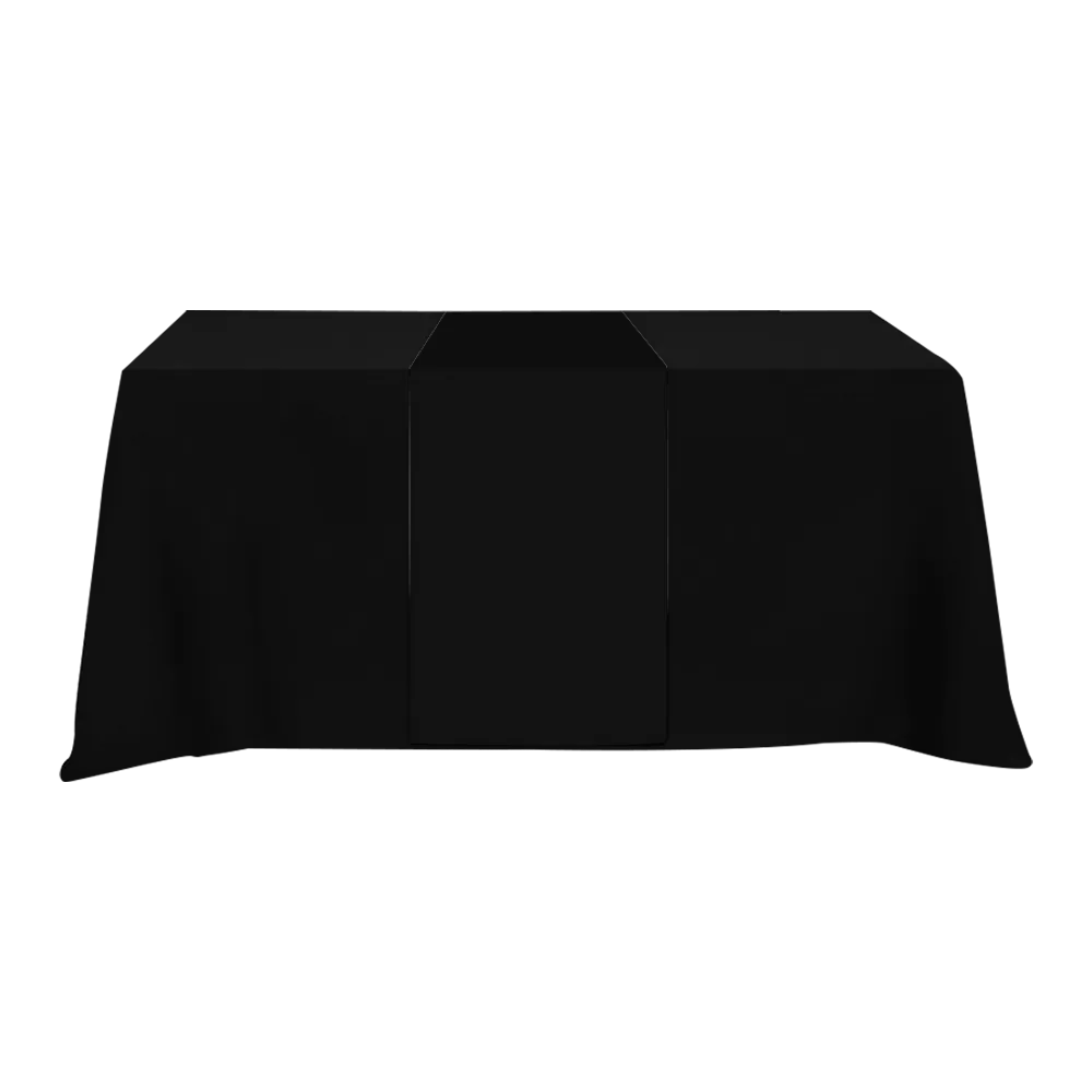 Table Runner Poly-Cotton Front Top with 12-inch Back - blank view 15