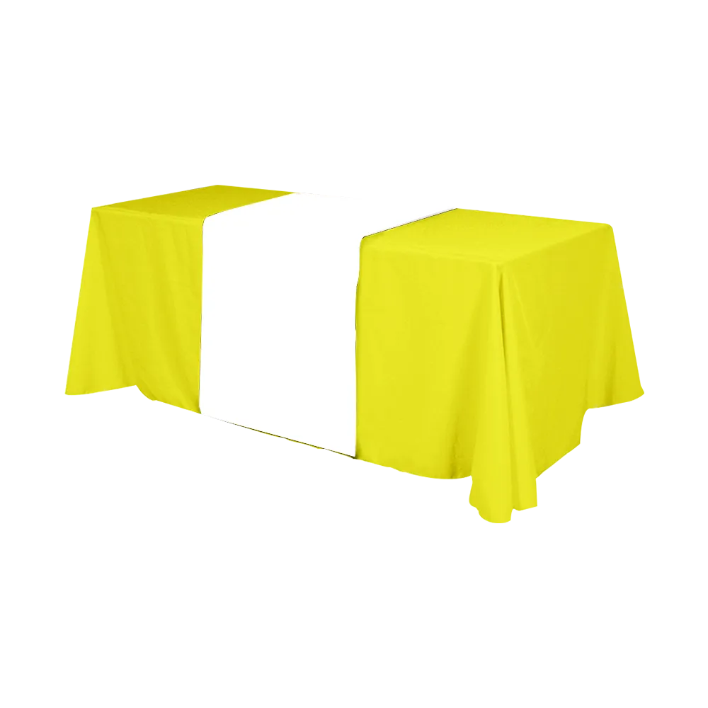 Table Runner rPET Polyester Dye Sub - 28 x 60 in - blank view 2