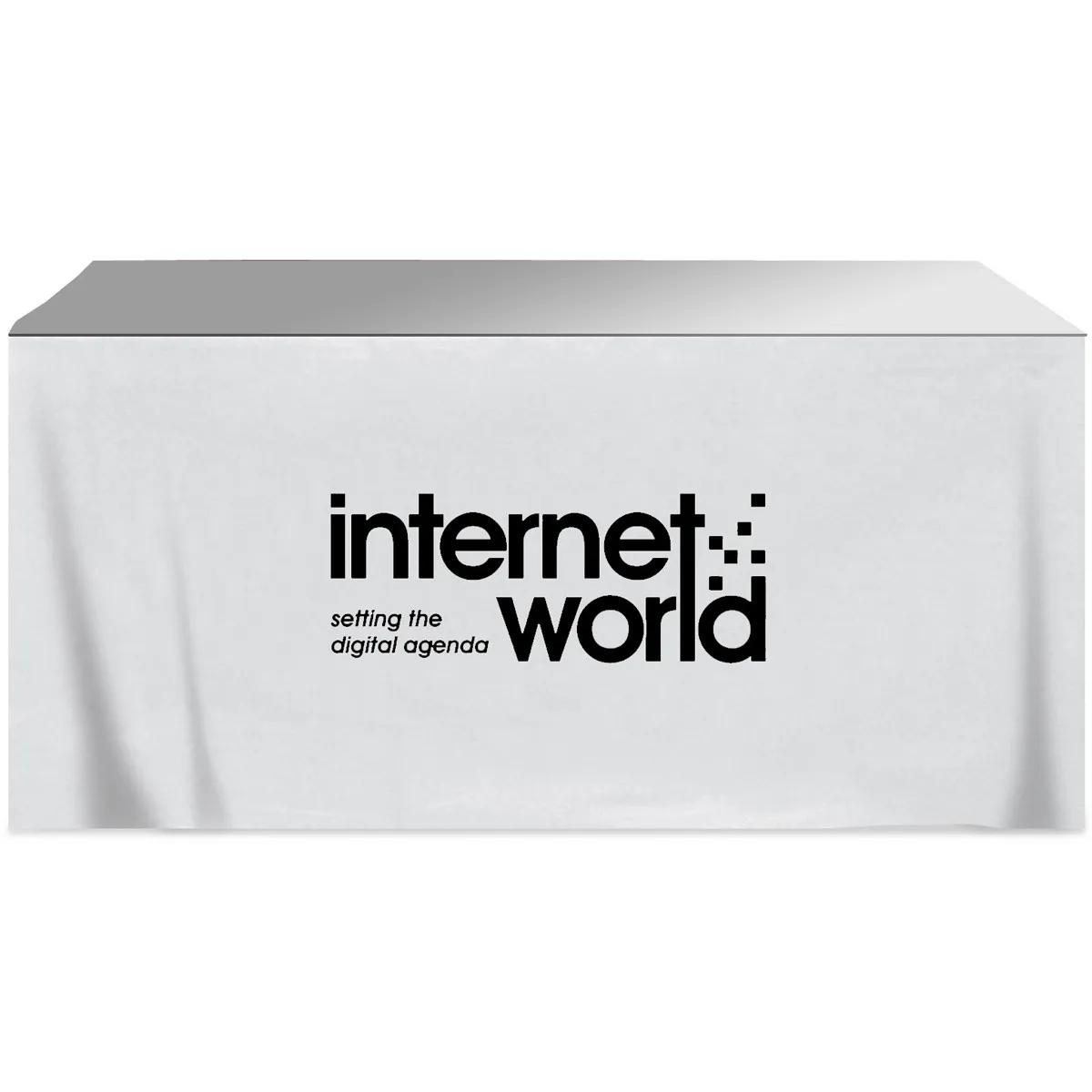 Table Skirt 3-Sided Poly Cotton - 6 ft