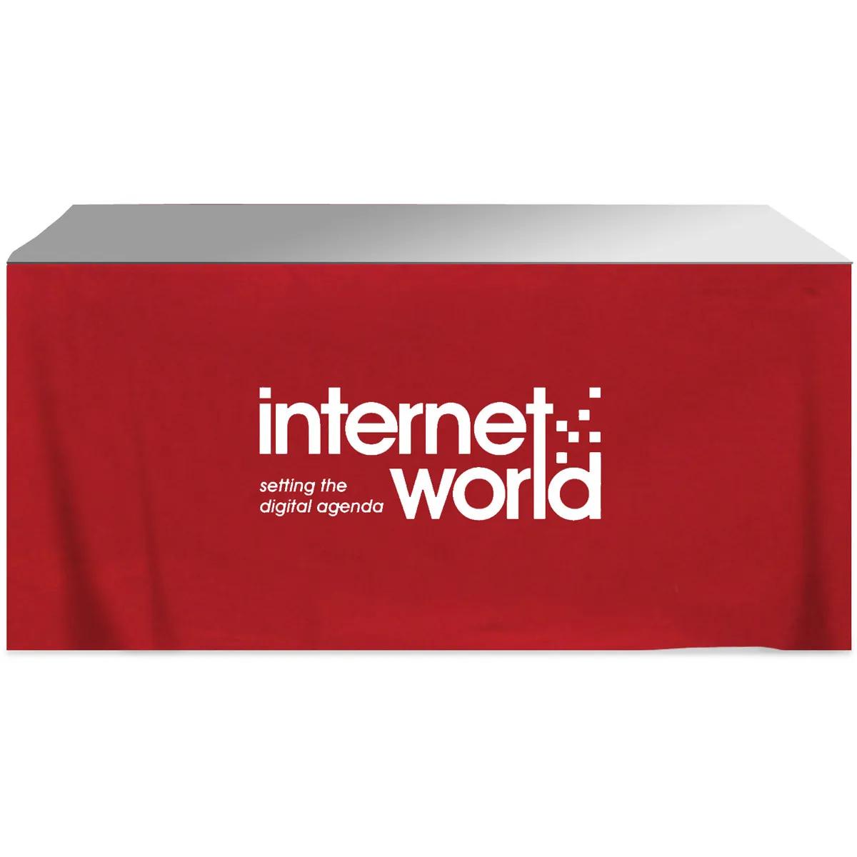 Table Skirt 4-Sided Poly Cotton - 6 ft - product view 2