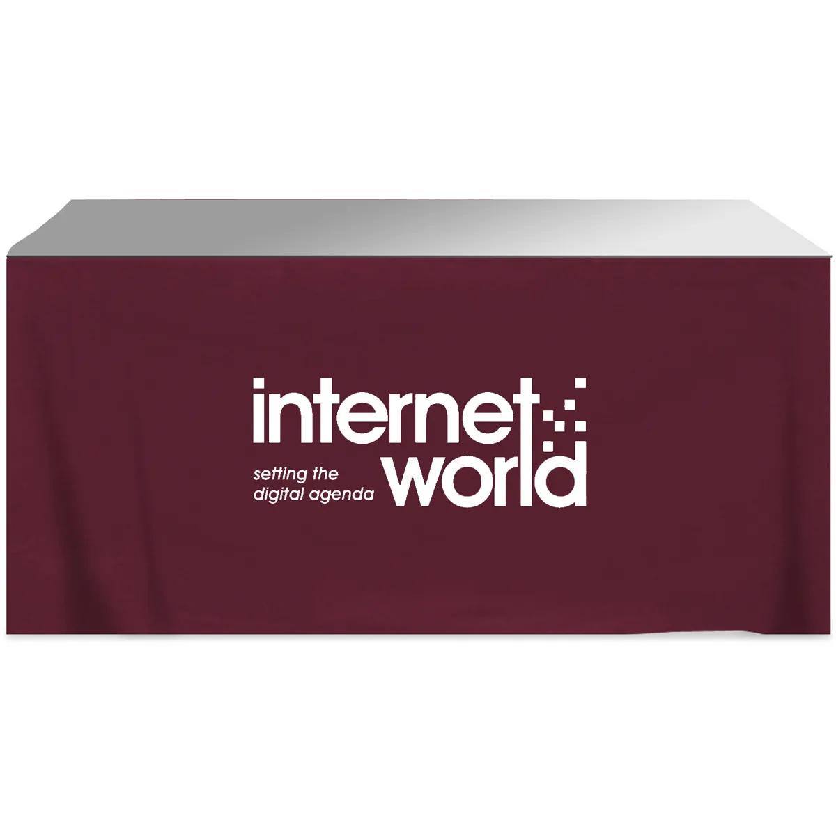 Table Skirt 4-Sided Poly Cotton - 6 ft - product view 6