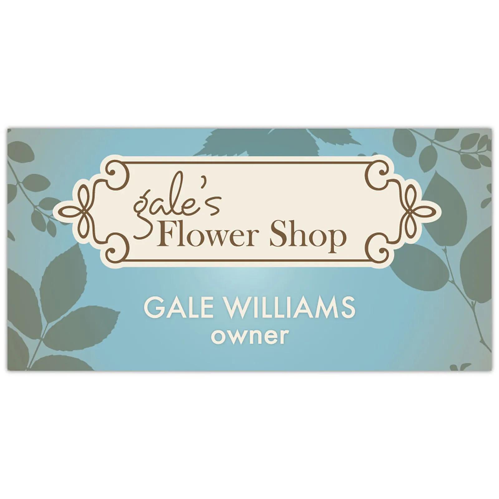 Name Badge Matte Plastic Full Color - 3 x 1.5 in