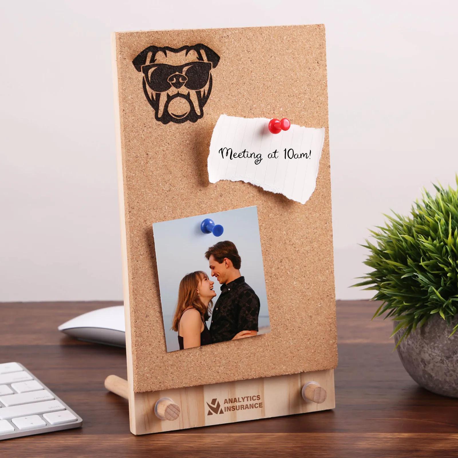 Wood Collector Board Cork Insert with Peg Base - 5 x 9 in