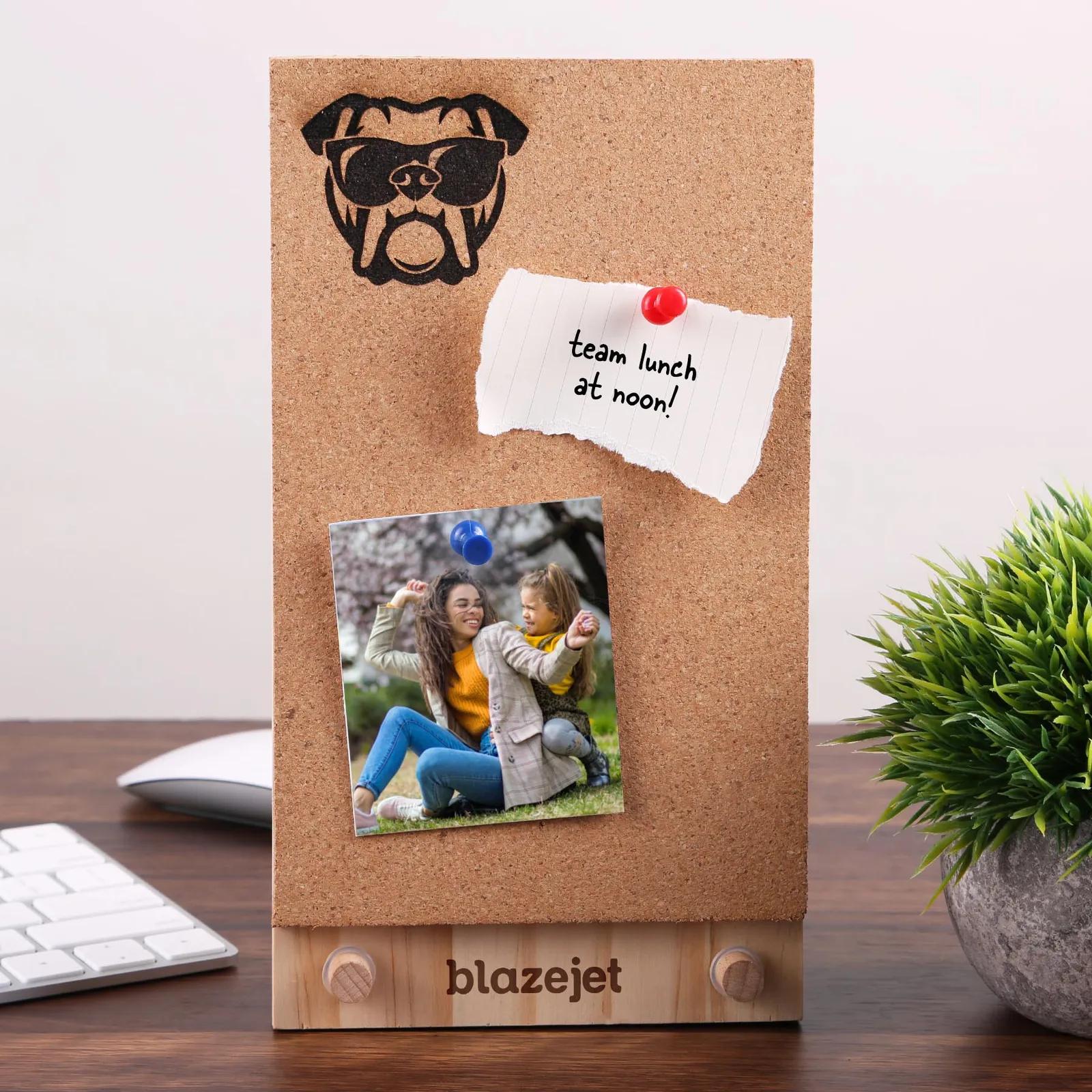 Wood Collector Board Cork Insert with Peg Base - 5 x 9 in - product view 5