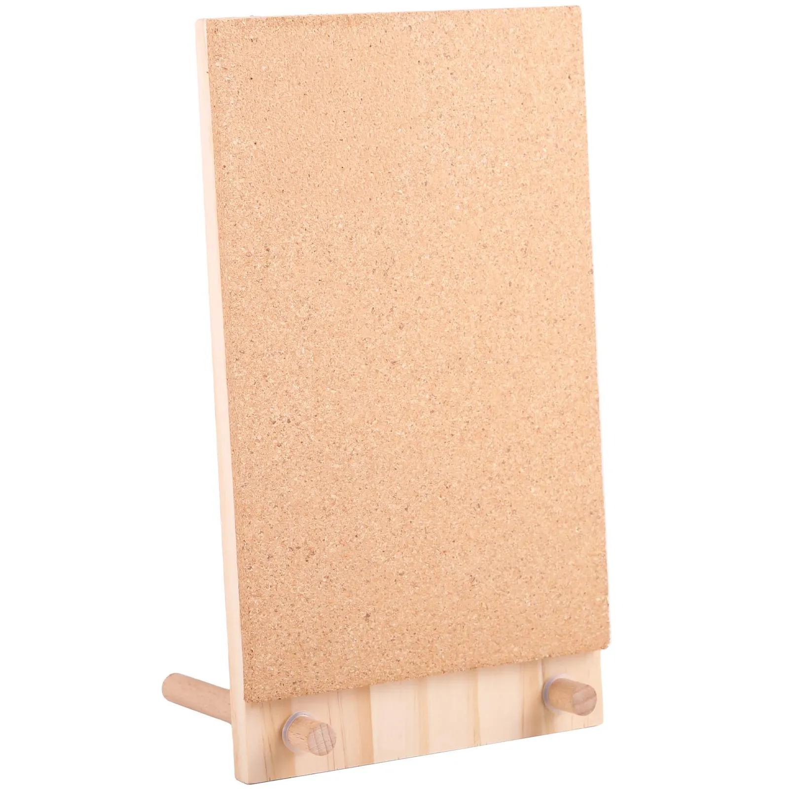 Wood Collector Board Cork Insert with Peg Base - 5 x 9 in - blank view 6