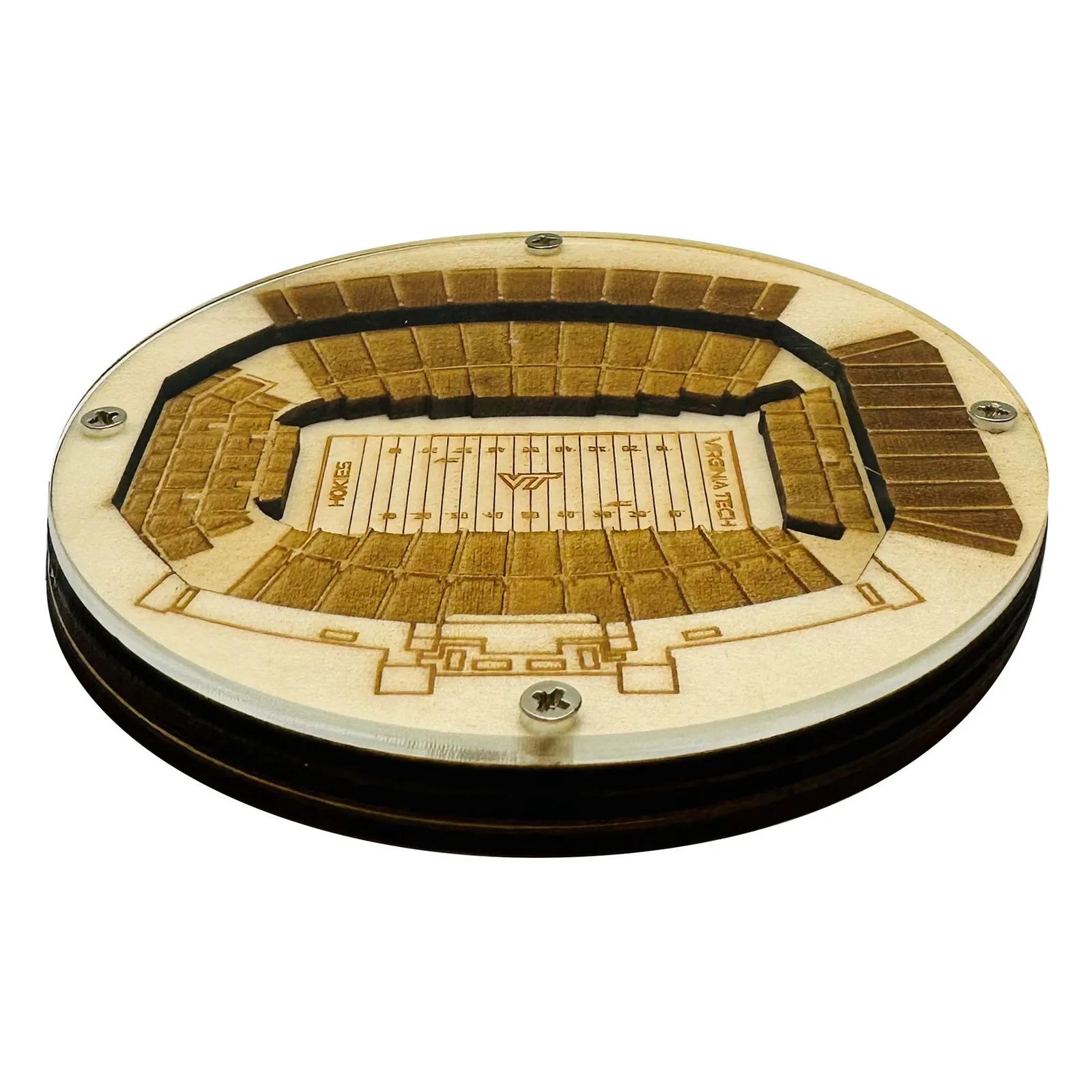 Layered Wood Coaster Birch with Clear Acrylic Top - 3 1/2 in - product view 10