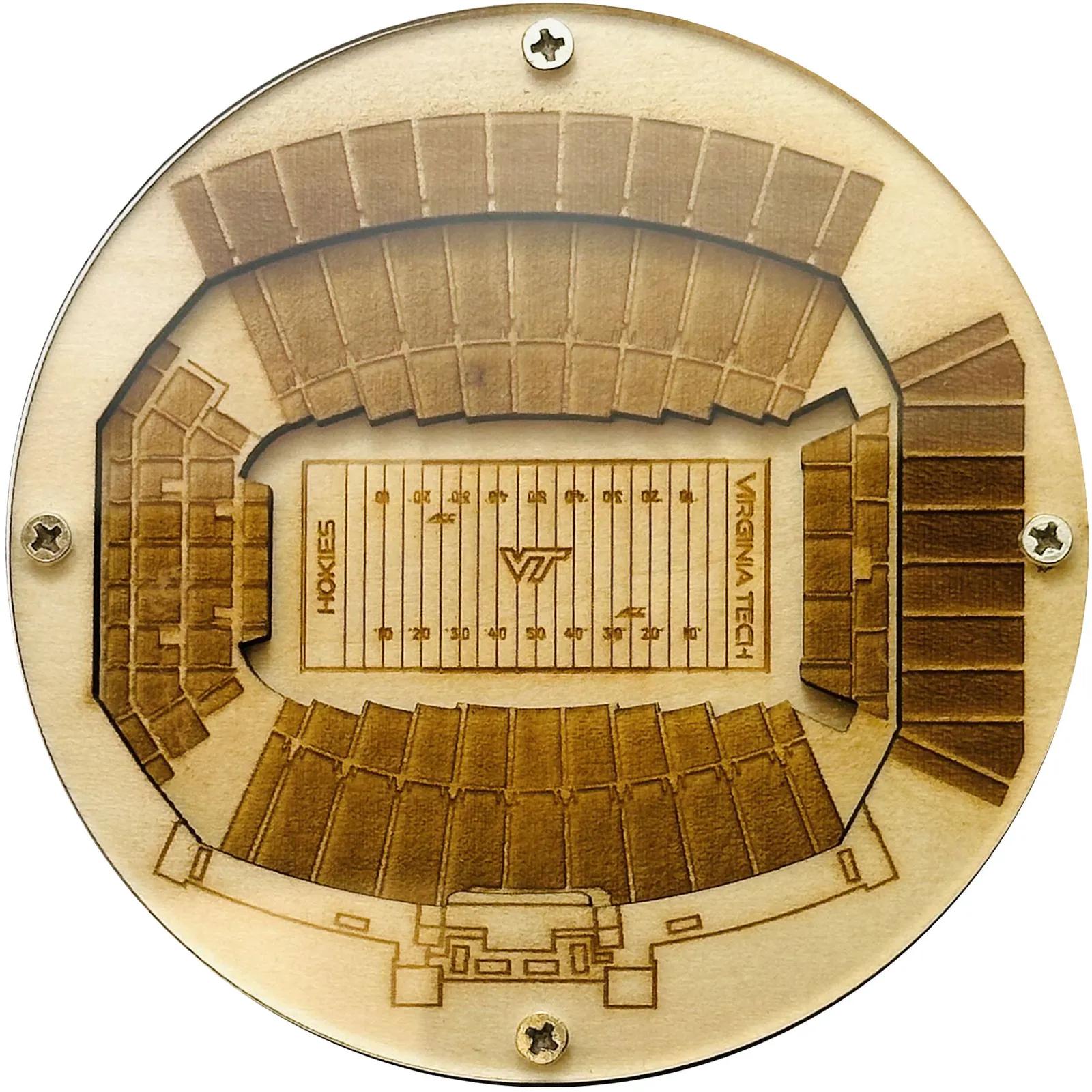 Layered Wood Coaster Birch with Clear Acrylic Top - 3 1/2 in - product view 12