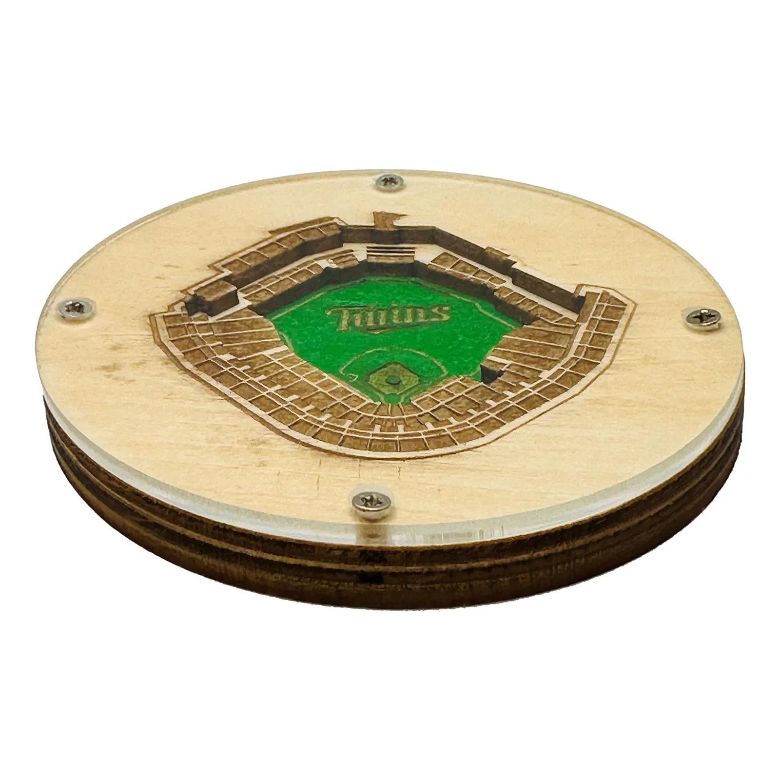 Layered Wood Coaster Birch with Clear Acrylic Top - 3 1/2 in - product view 13