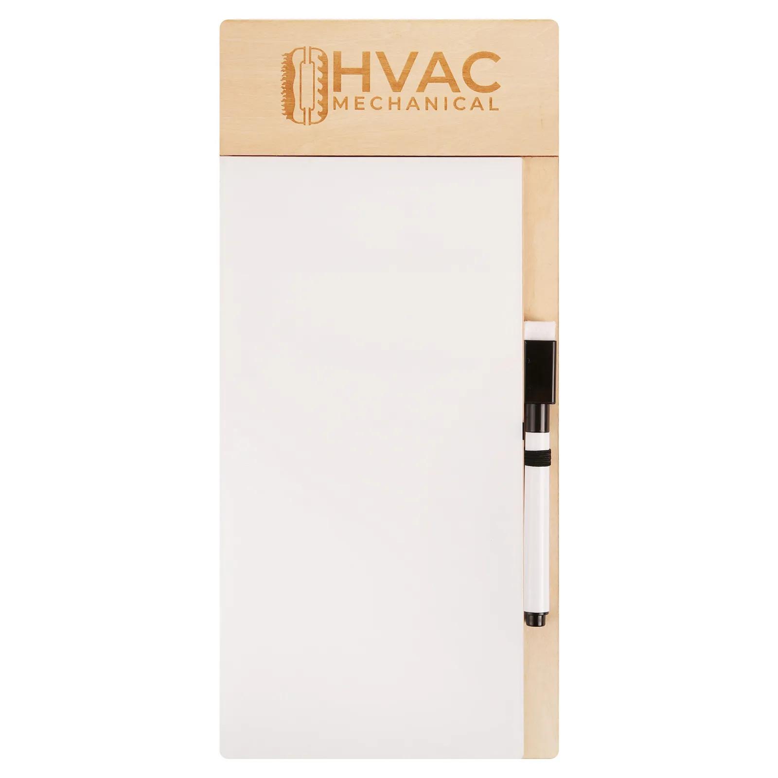 Dry Erase Board Wood with Marker - 5 x 11 in - product view 2