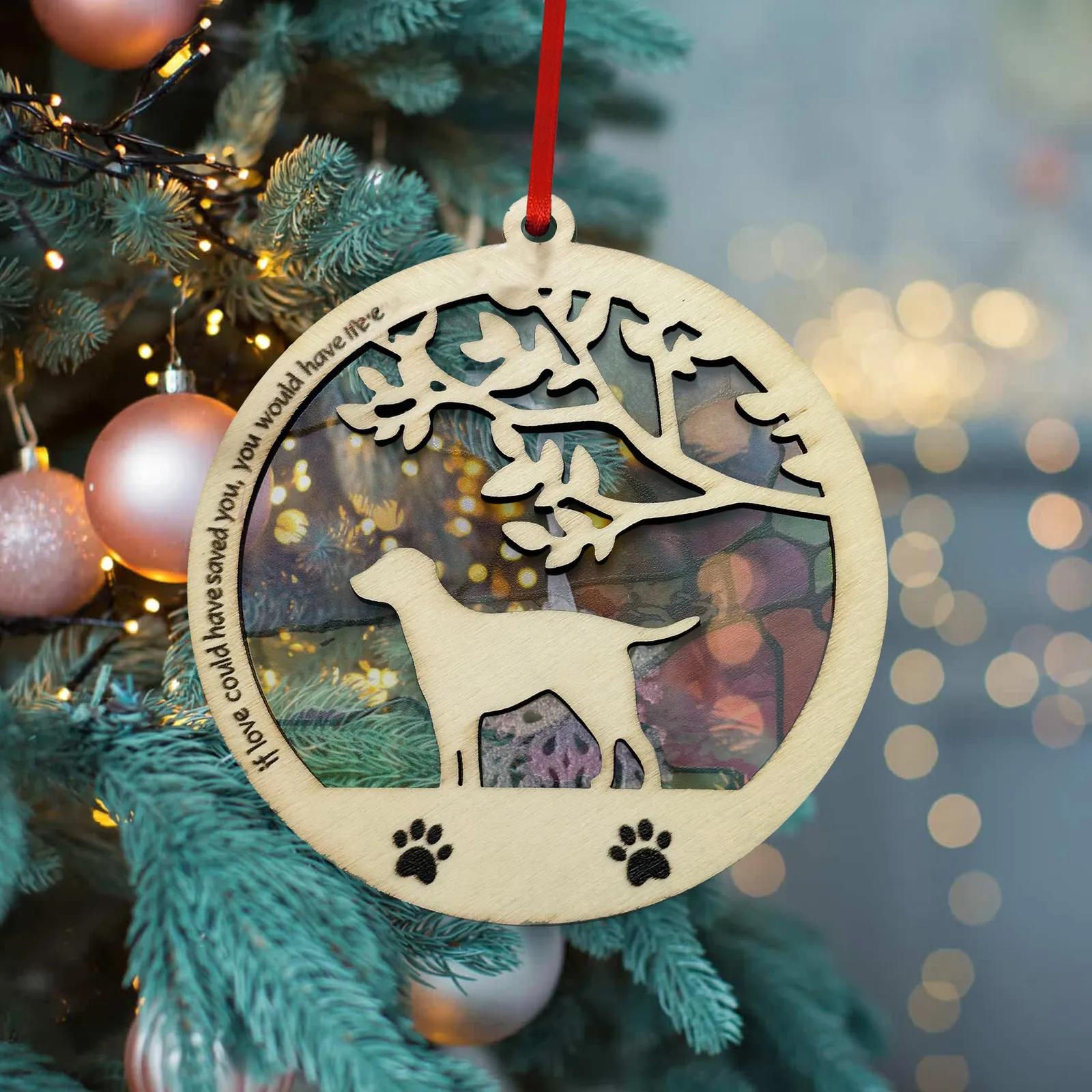 Ornament Layered Wood Suncatcher Style - 3 in