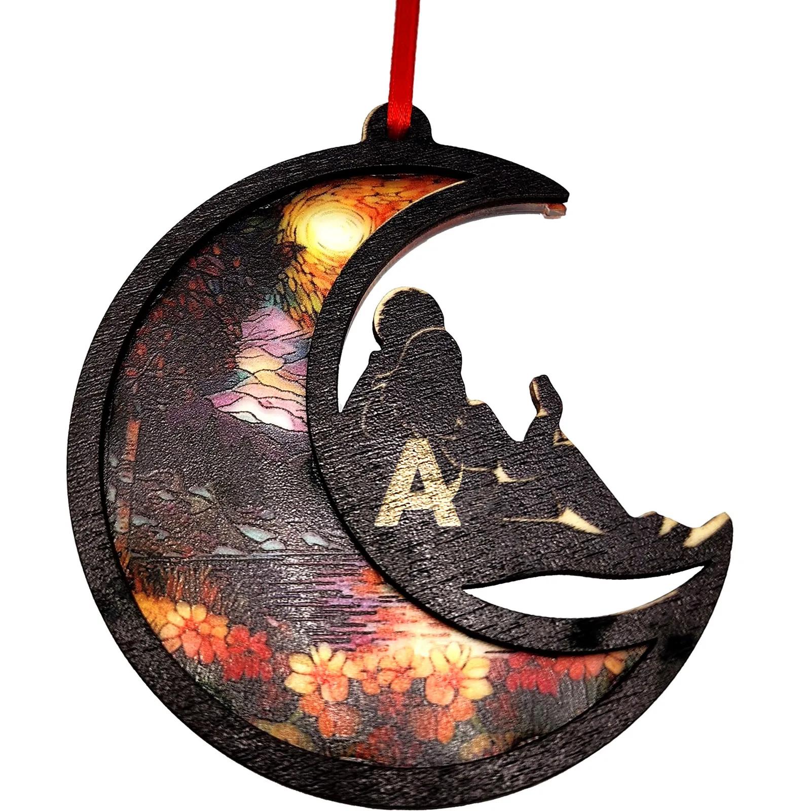 Ornament Layered Wood Suncatcher Style - 3 in - product view 5