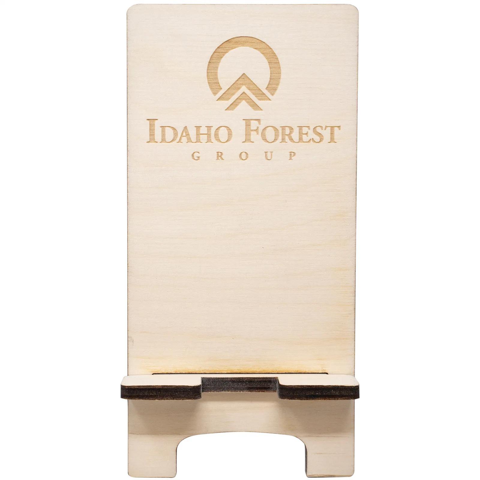 Phone Stand Wood Birch Charging Compatible - 4 x 7 in - product view 5