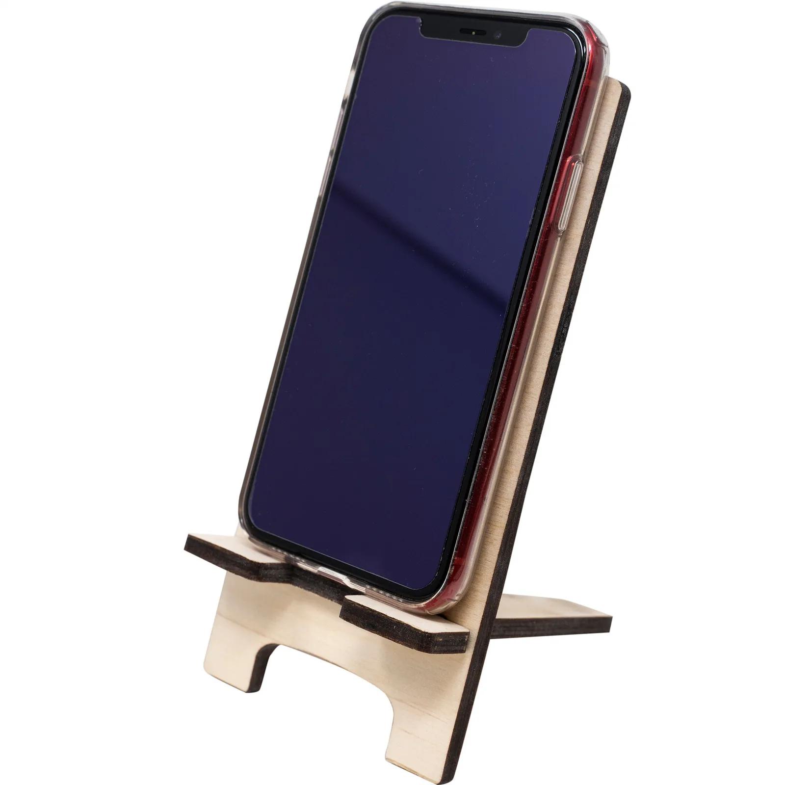 Phone Stand Wood Birch Charging Compatible - 4 x 7 in - product view 6