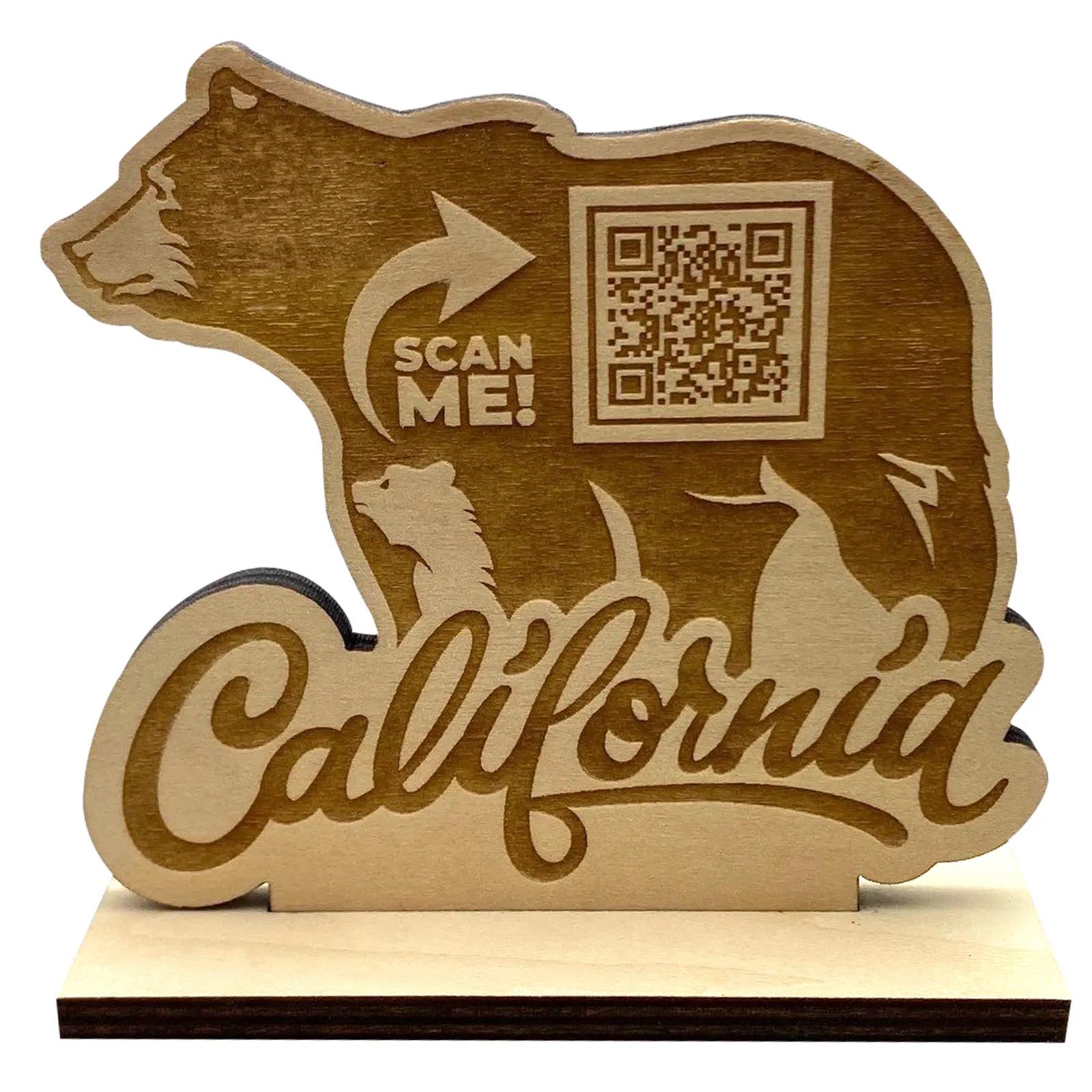 Sign Standing Wood Custom Cut Profile - 4 x 4 in - product view 5