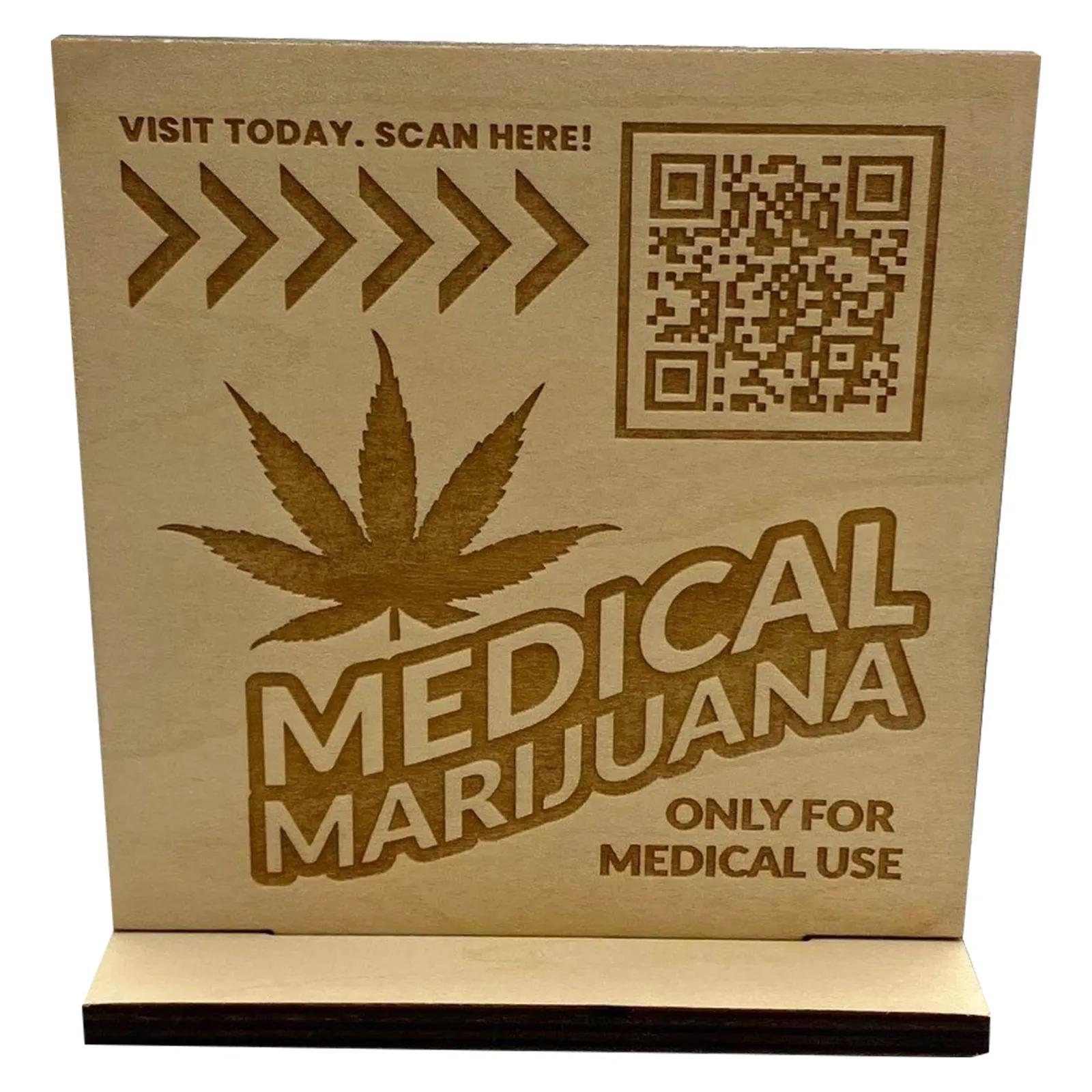 Sign Standing Wood Custom Cut Profile - 4 x 4 in - product view 7