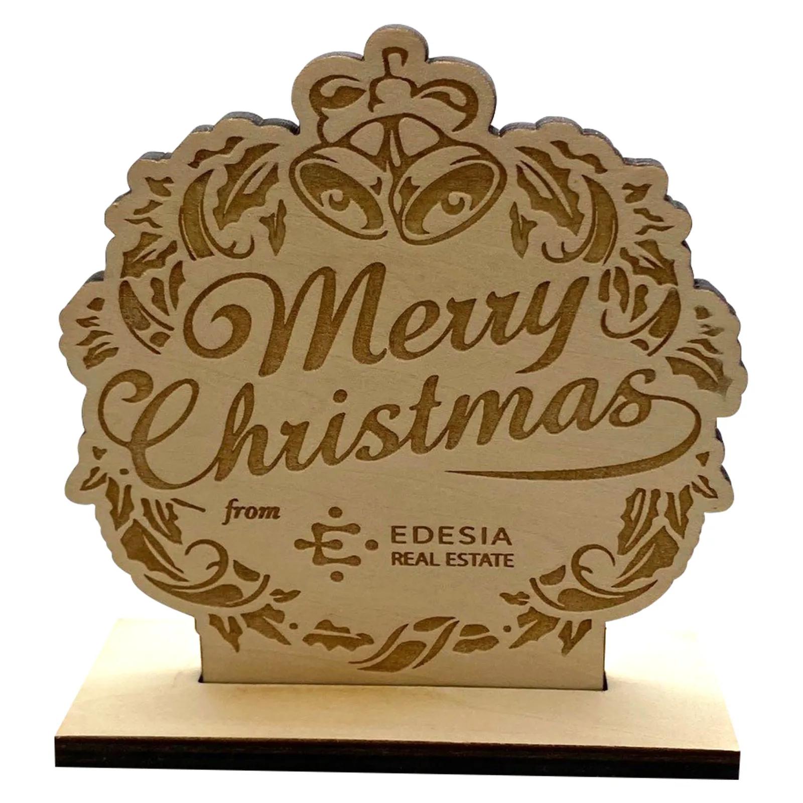 Sign Standing Wood Custom Cut Profile - 4 x 4 in - product view 9