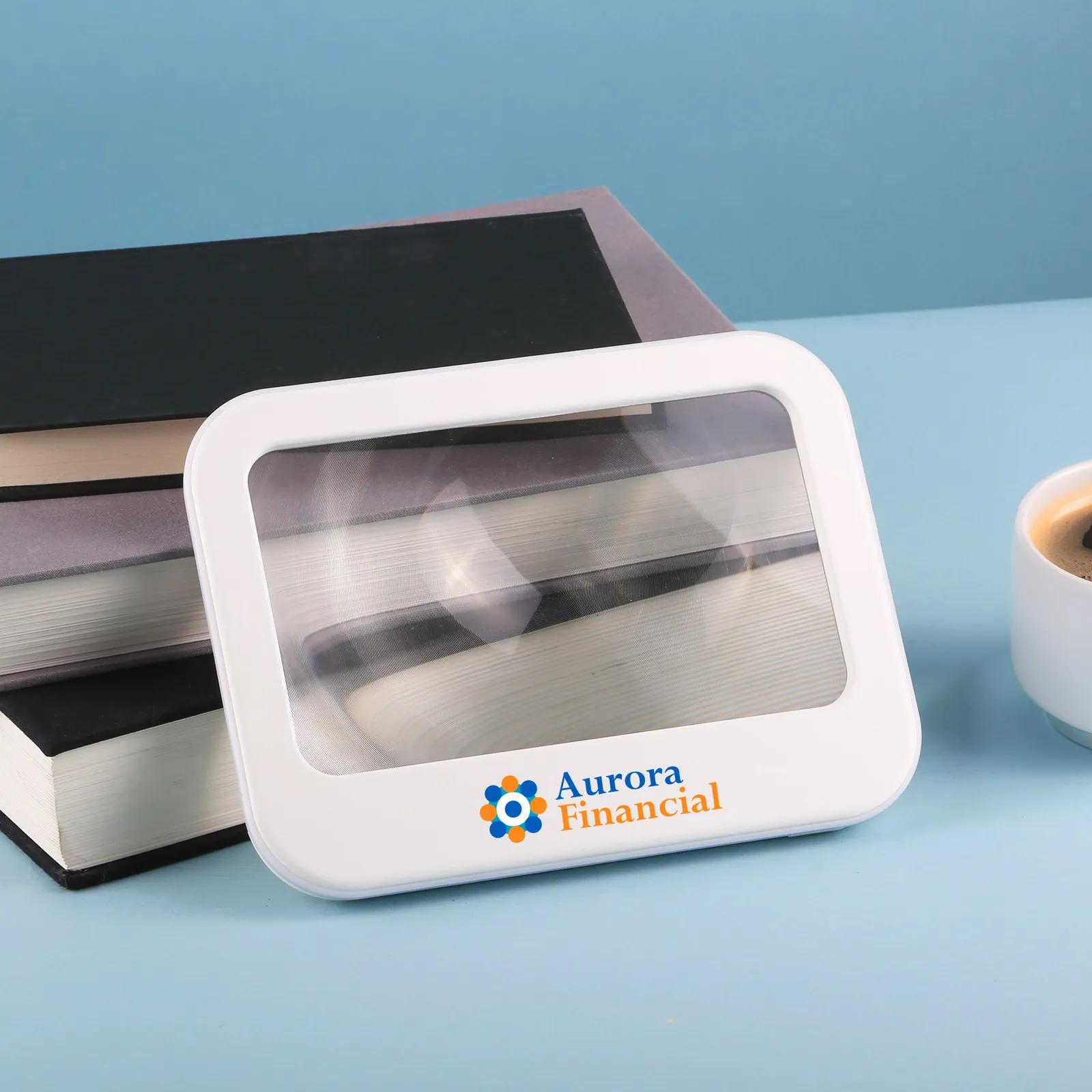 Magnifier Scholar Full Page LED Lights - 8.6 x 6.5 in - product view 2