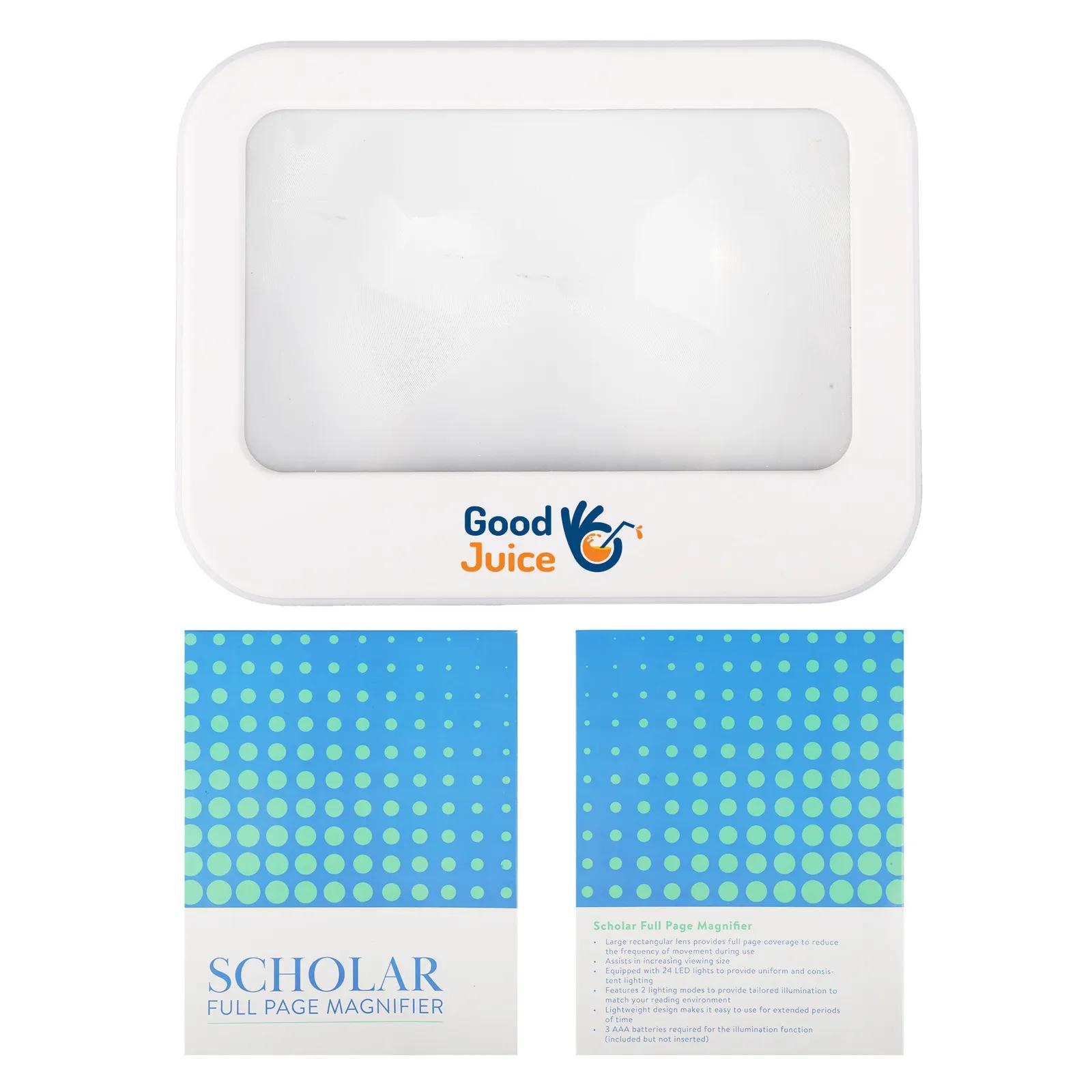 Magnifier Scholar Full Page LED Lights - 8.6 x 6.5 in - product view 4