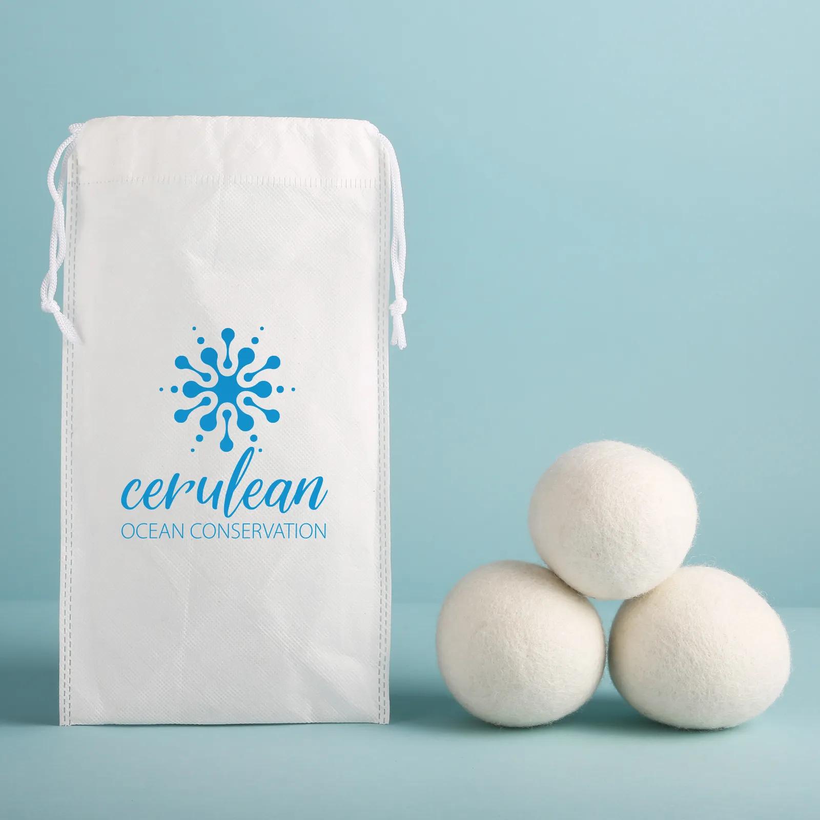 Wool Dryer Balls Natural with RPET Bag (3 Pack)