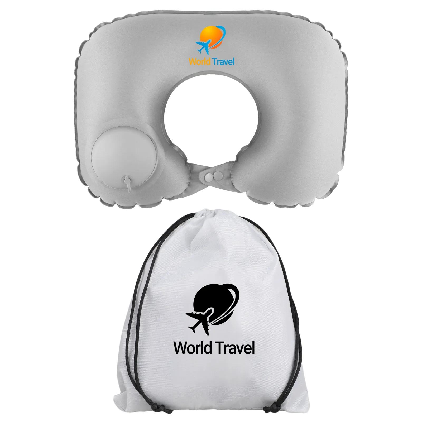 Travel Neck Pillow Inflatable with Storage Bag - product view 10