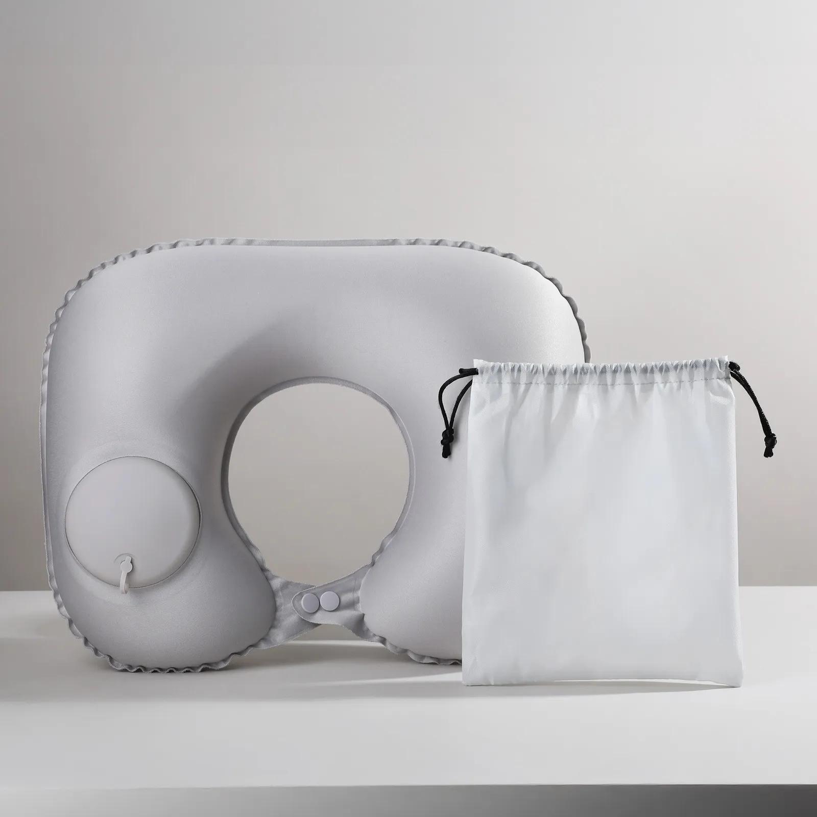 Travel Neck Pillow Inflatable with Storage Bag - blank view 17