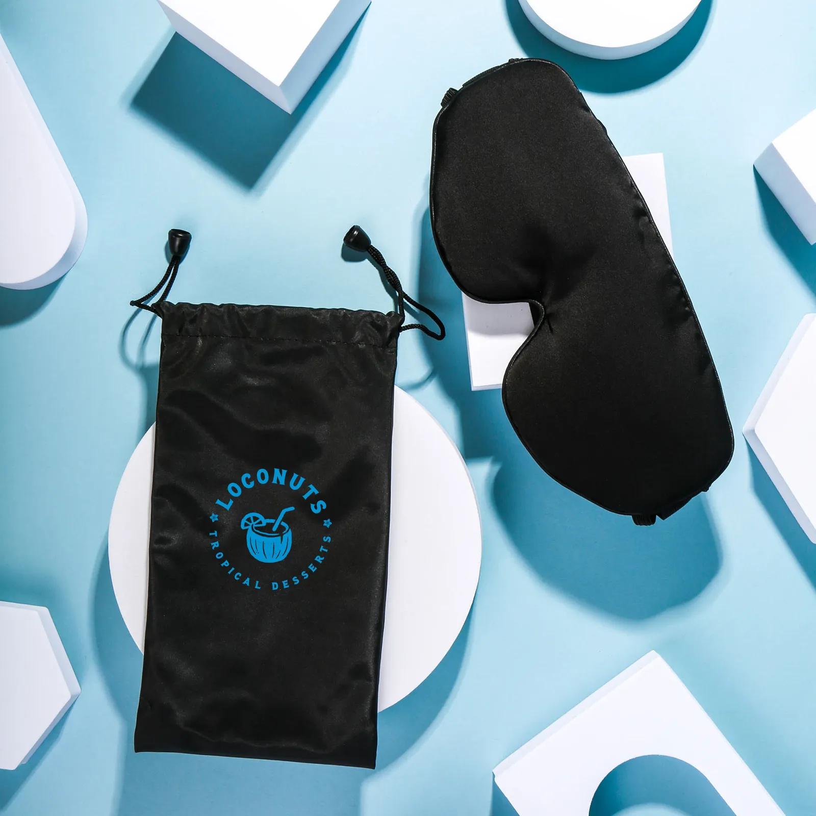 Weighted Eye Mask Satin Lavender Filled with Bag