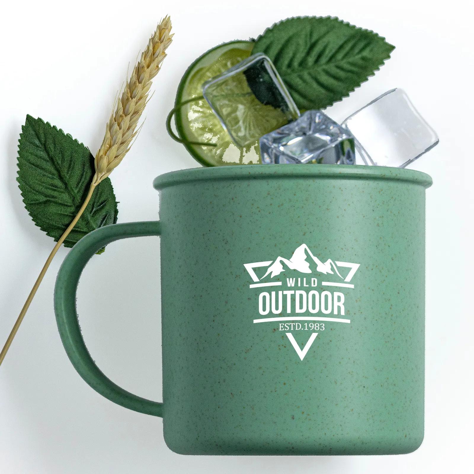 Cup Wheat Straw with Handle BPA-Free - 18 oz