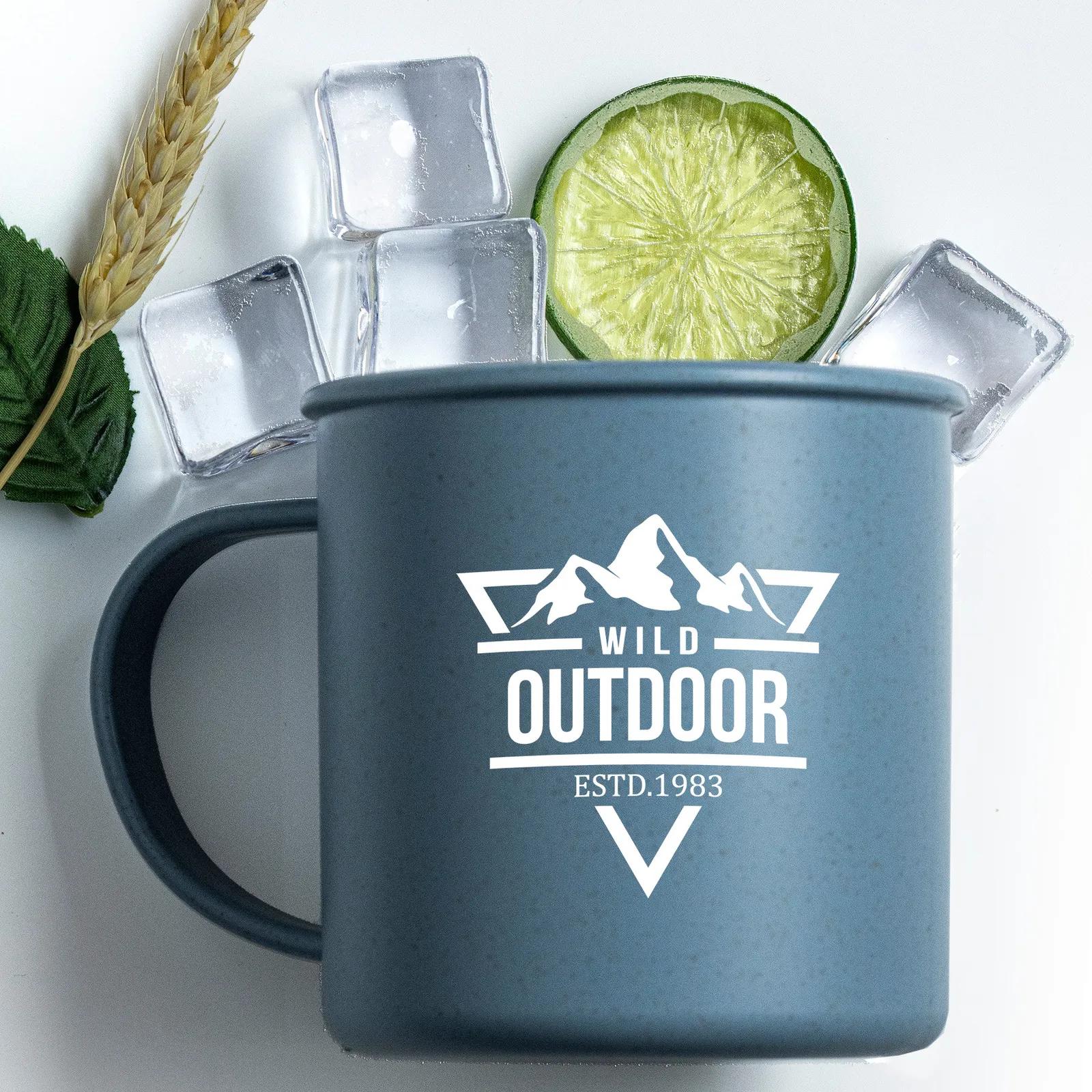 Cup Wheat Straw with Handle BPA-Free - 18 oz - product view 2