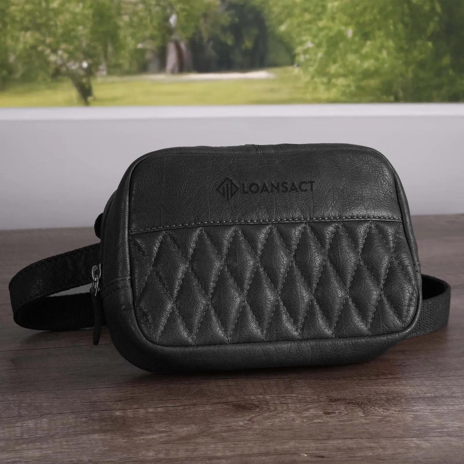 Leather Cross Body Bag with Adjustable Strap - 7.5 x 5 x 2 in - product view 7