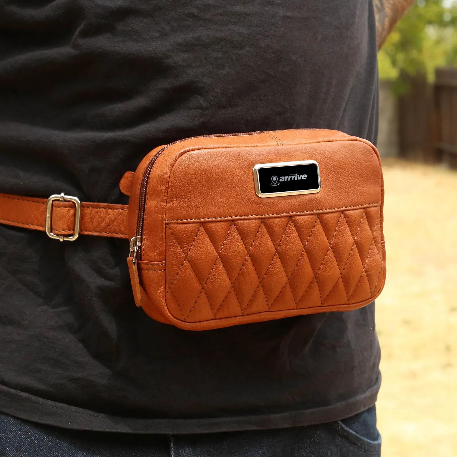 Leather Cross Body Bag with Adjustable Strap - 7.5 x 5 x 2 in - product view 14