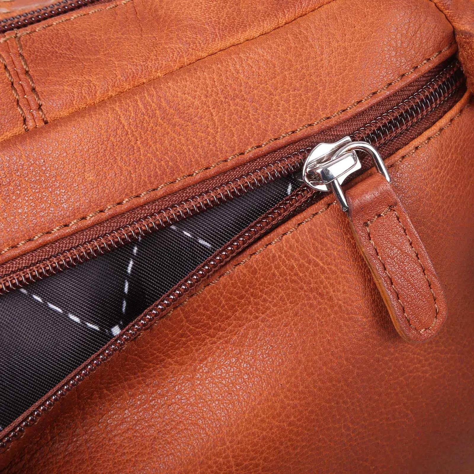 Leather Cross Body Bag with Adjustable Strap - 7.5 x 5 x 2 in - product view 19