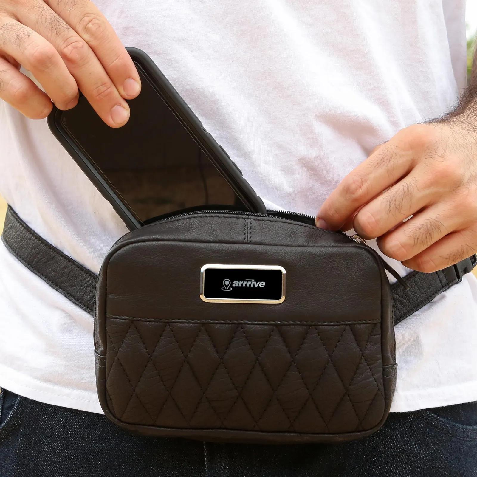 Leather Cross Body Bag with Adjustable Strap - 7.5 x 5 x 2 in - product view 22