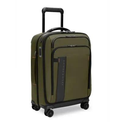 Expandable Nylon Carry-On Spinner with Outsider Handle - 15 x 9 x 21 in - product view 2