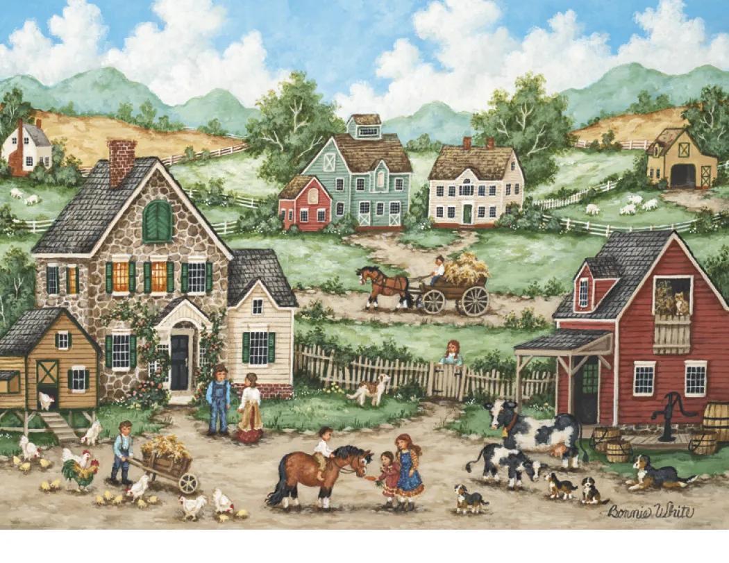 Folk Art Wall Calendar Early American Customs - 18.5 x 11 in - product view 22